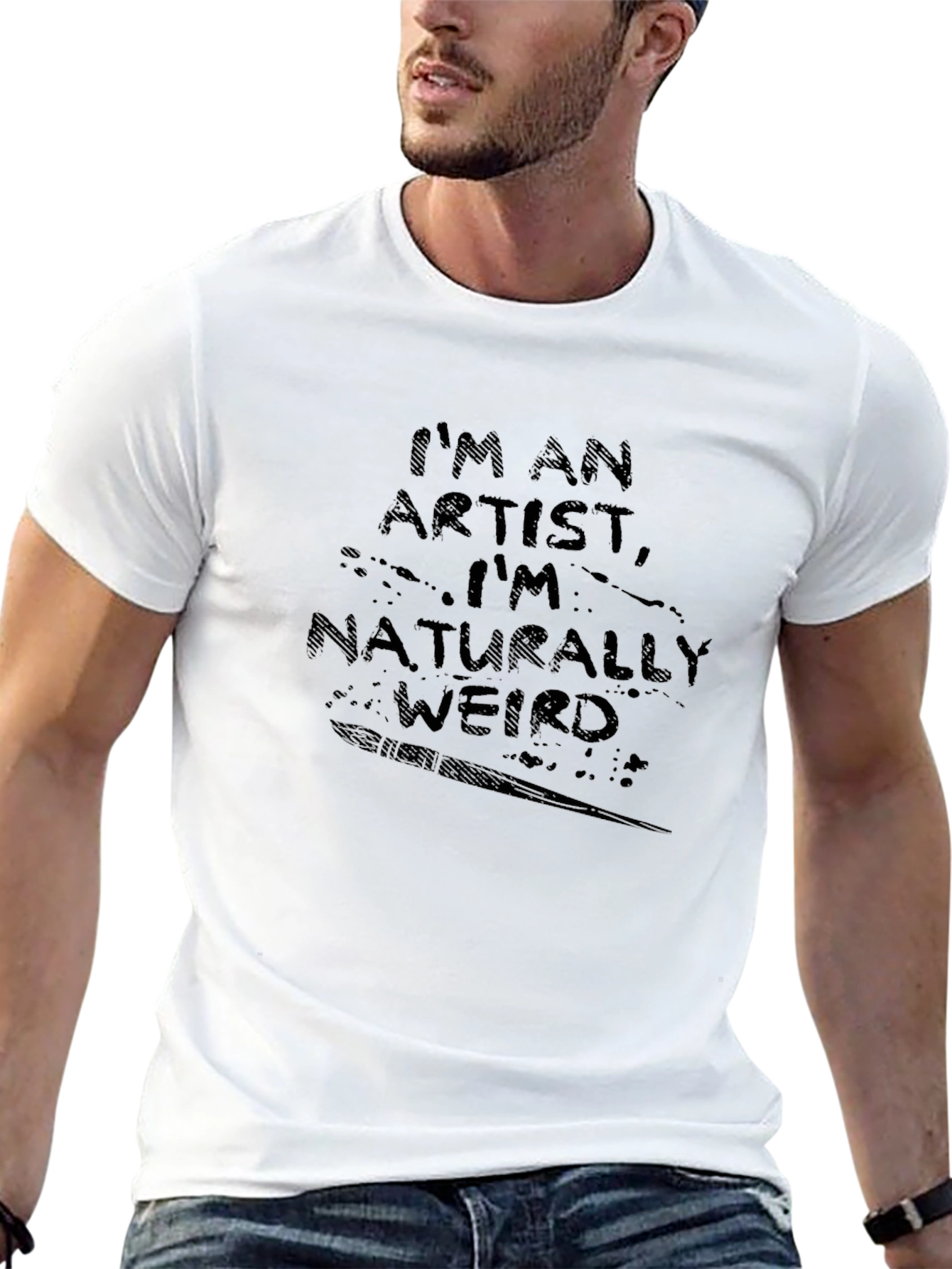Artist Weirdness Tee - Black Graphic T-Shirt