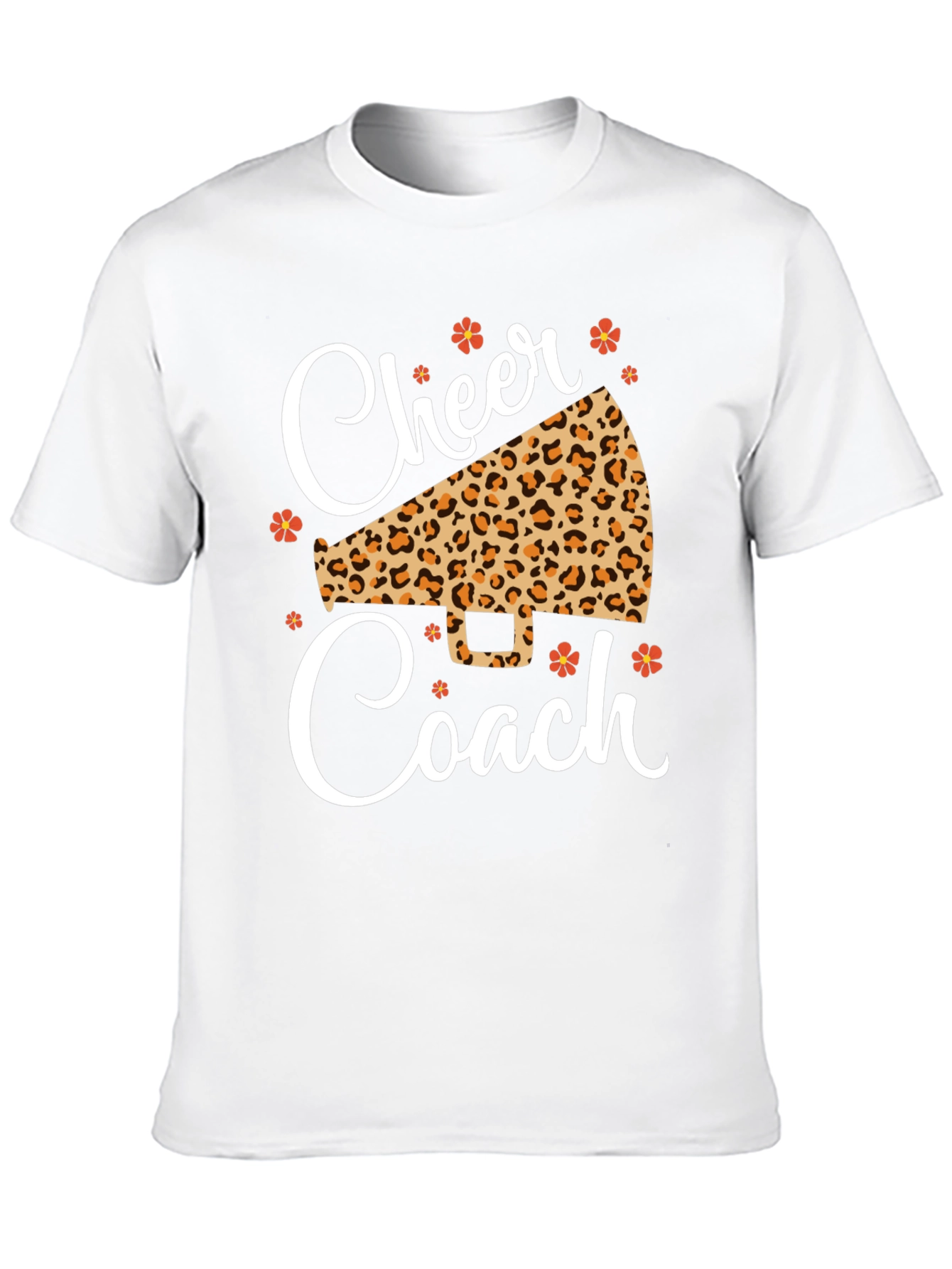 Cheer Coach Leopard Print T-Shirt
