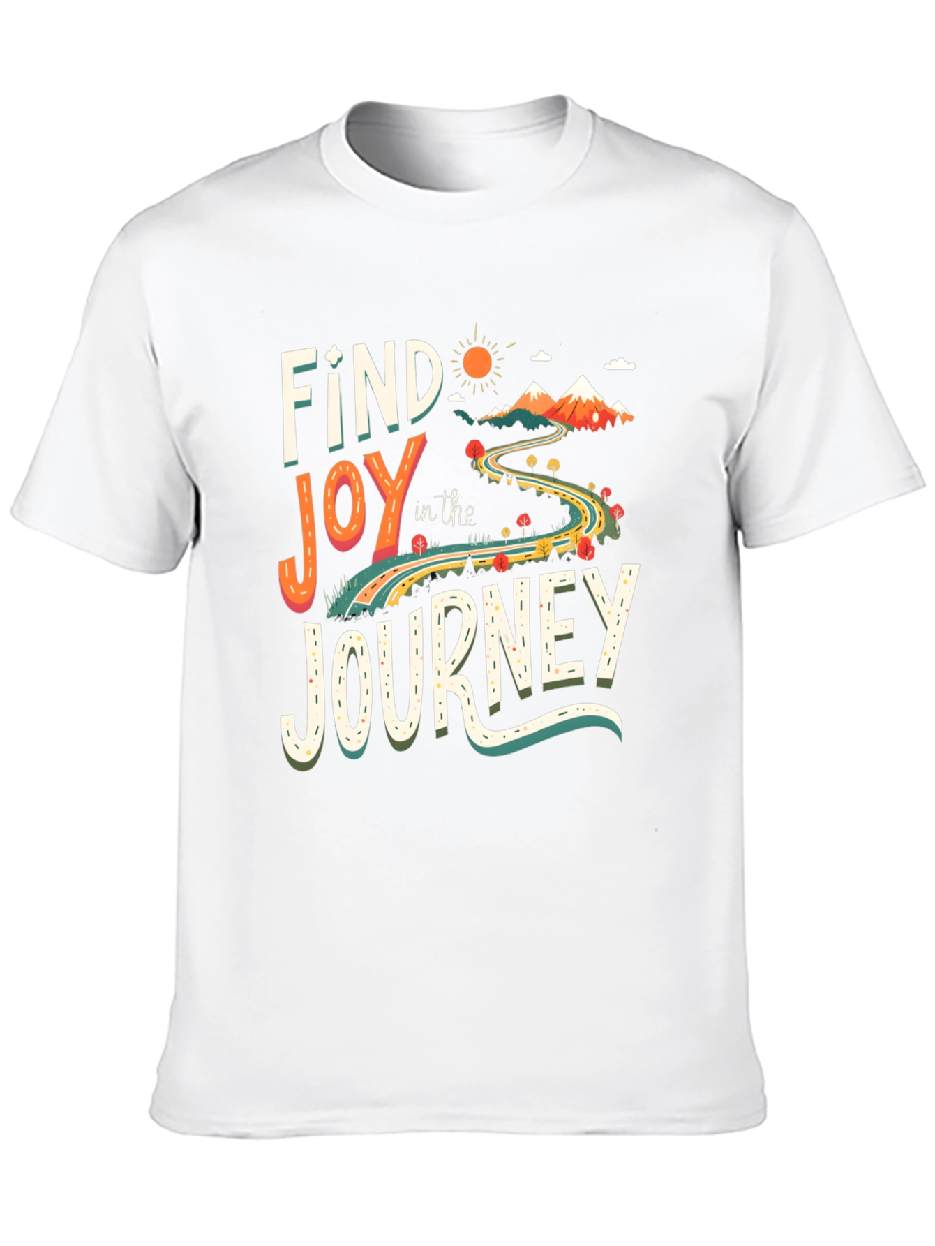 Find Joy in the Journey Black Graphic T-Shirt