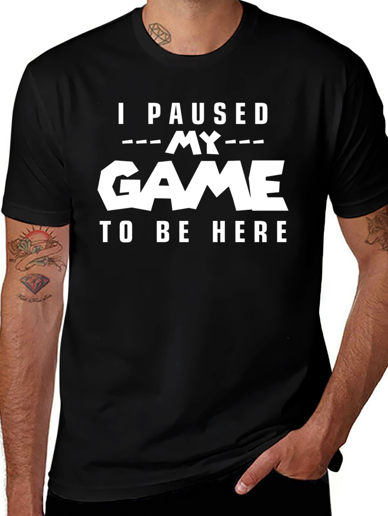 I Paused My Game Funny Gamer T-Shirt