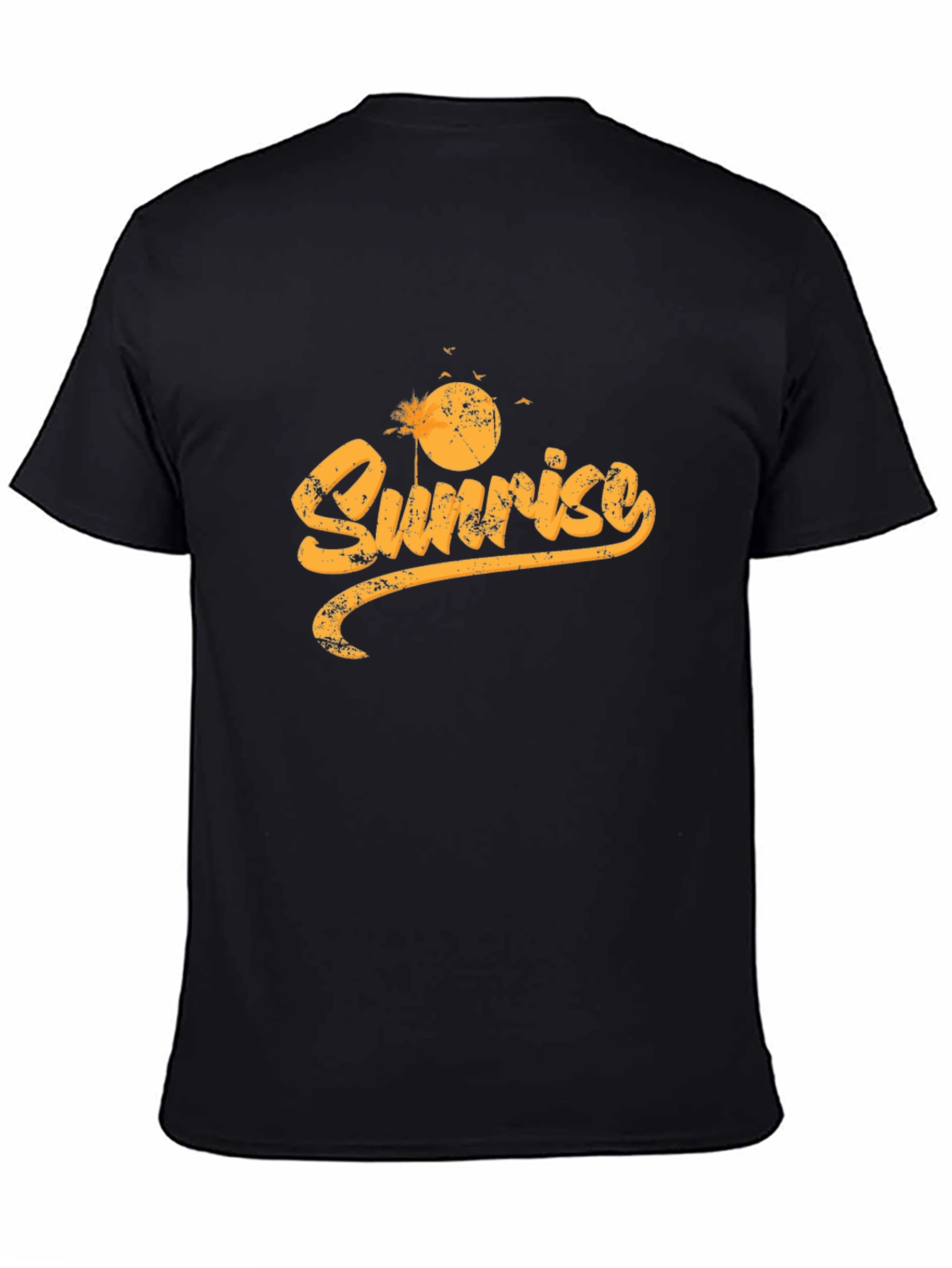 Sunrise Graphic Tee - Black Cotton Blend