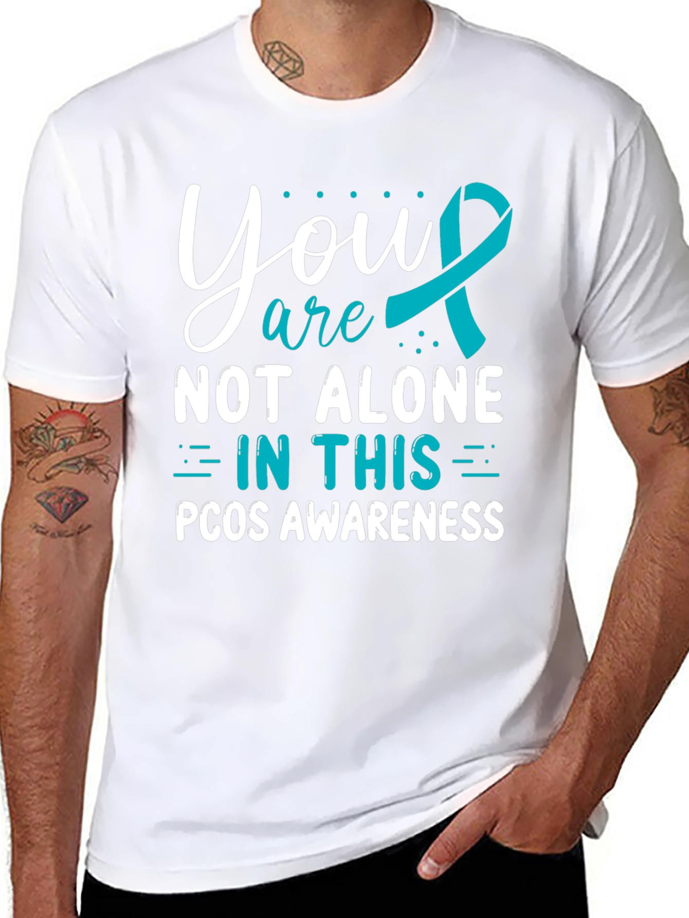 PCOS Awareness T-Shirt - You Are Not Alone