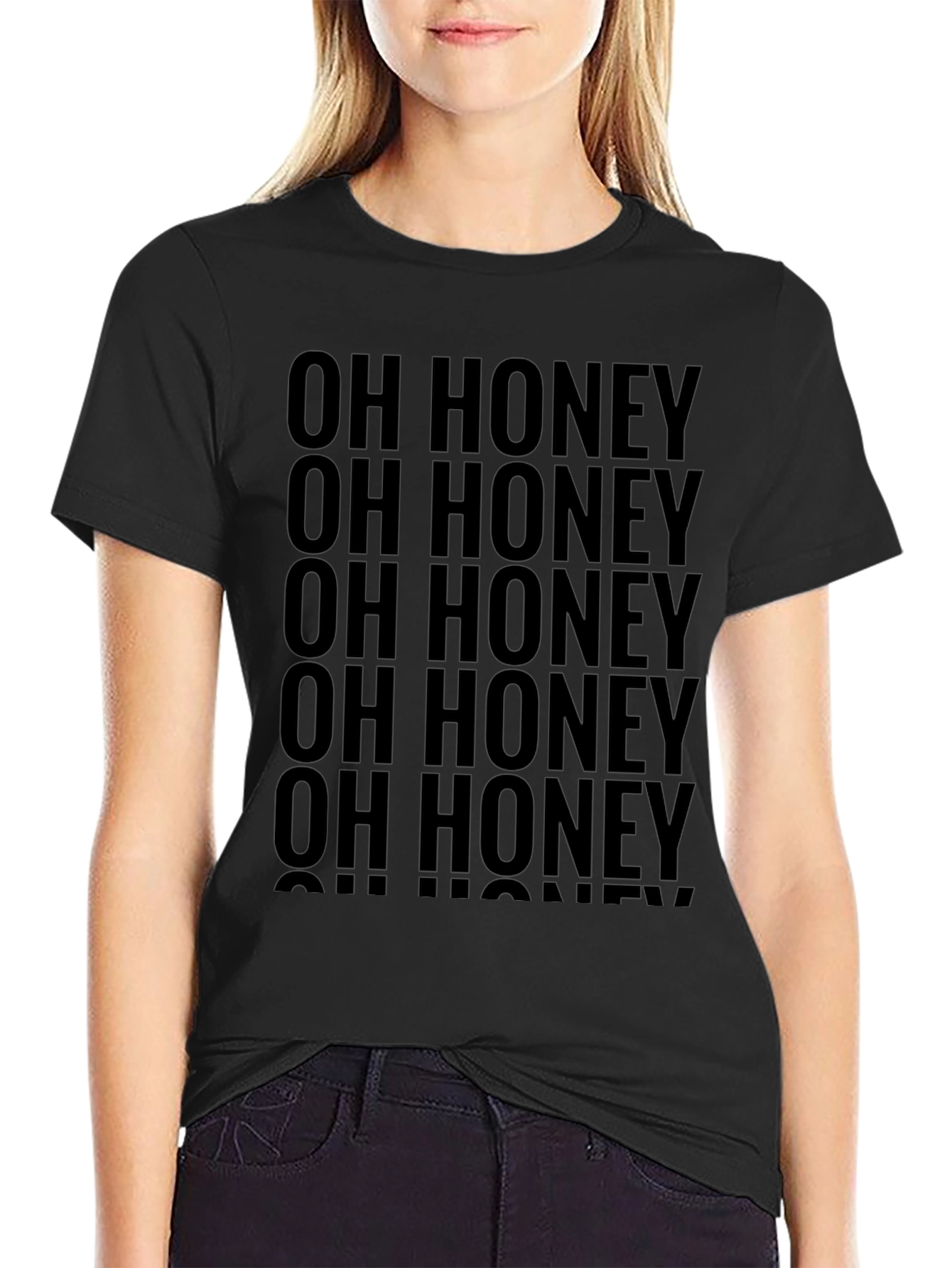 Oh Honey Graphic Tee - Black T-Shirt