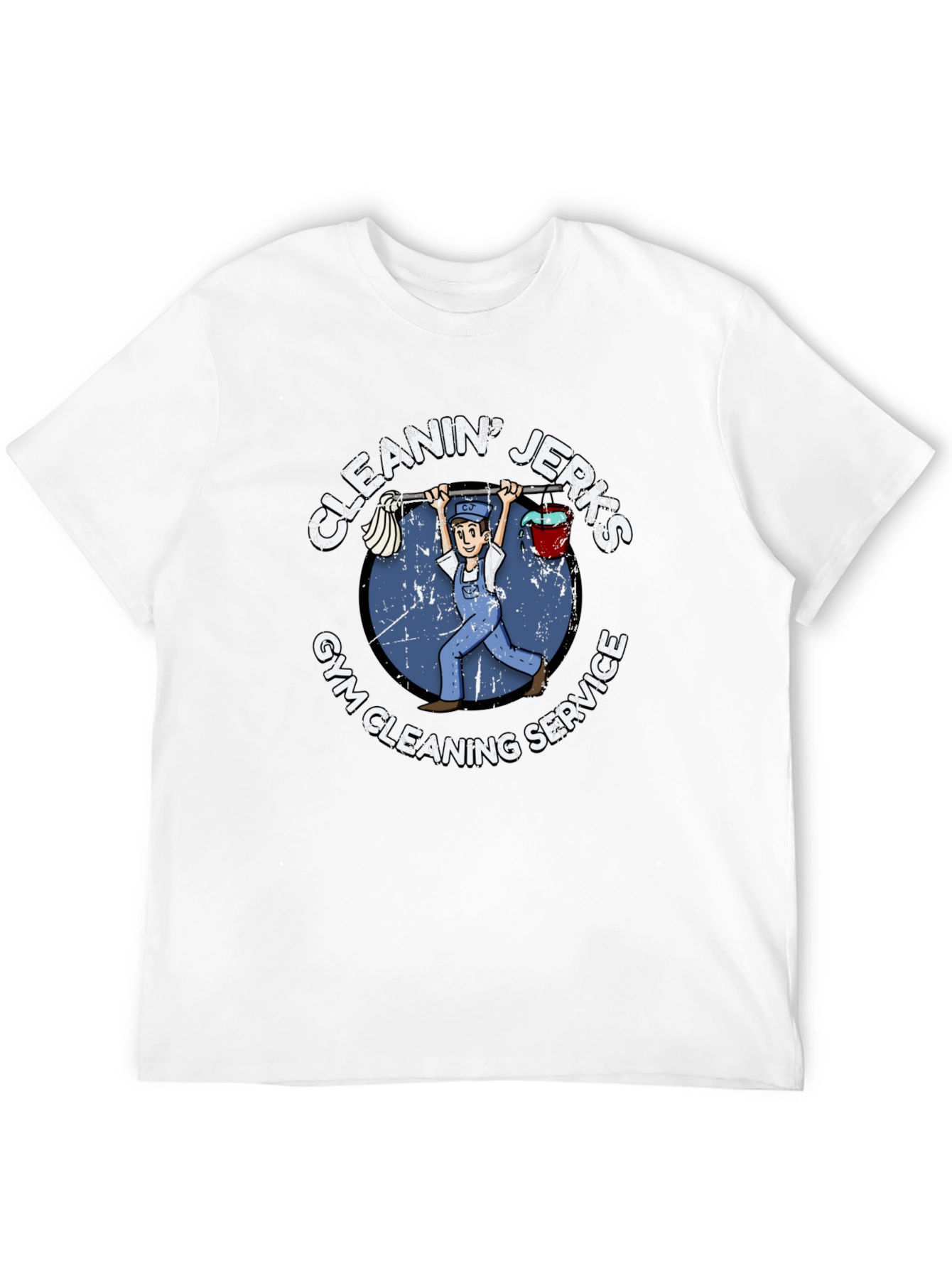 Cleanin Jerks Gym Cleaning Service Black T-Shirt