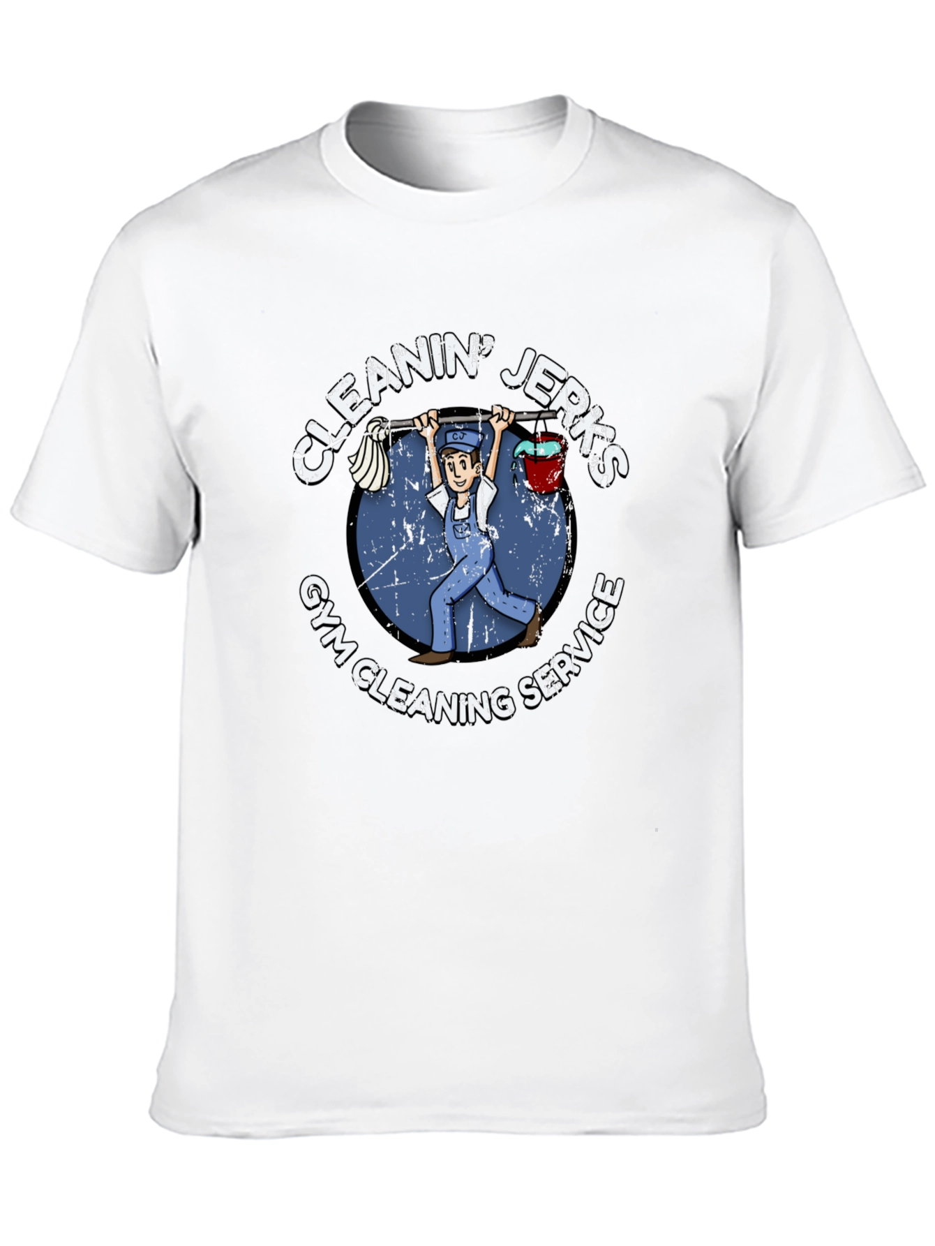 Cleanin Jerks Gym Cleaning Service Black T-Shirt