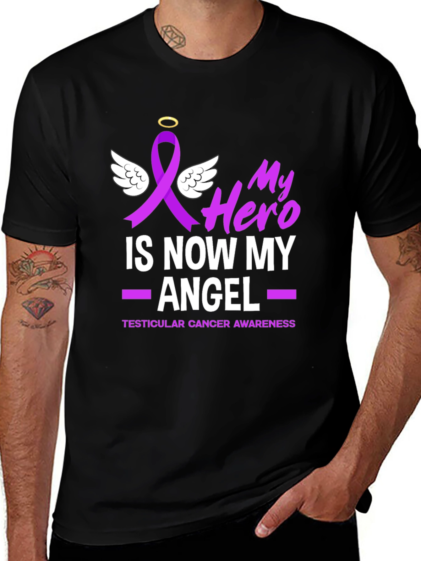 My Hero Is Now My Angel Awareness T-Shirt
