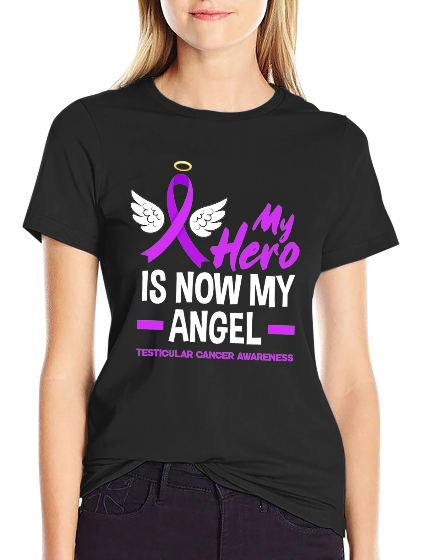 My Hero Is Now My Angel Awareness T-Shirt