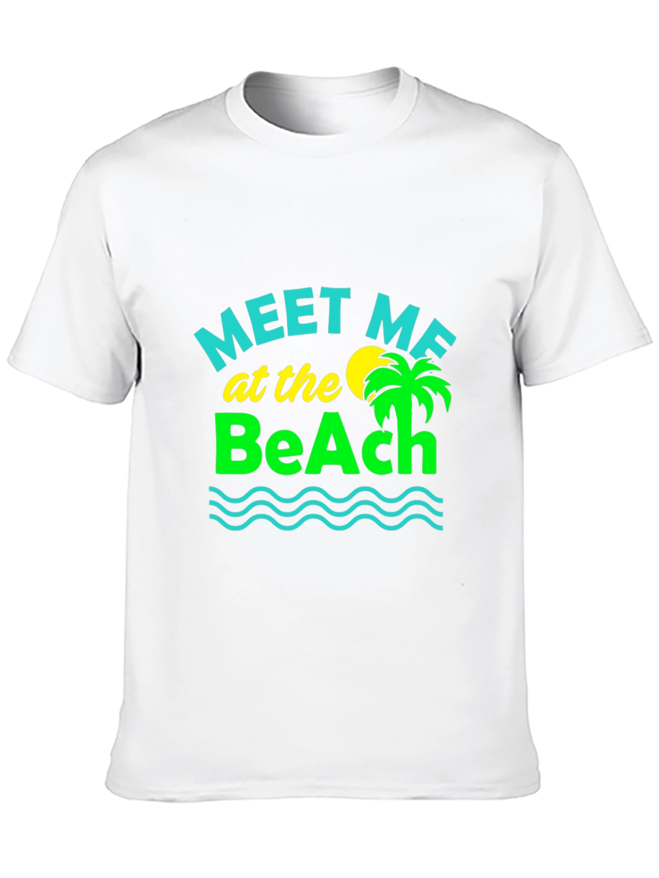 Meet Me at the Beach Graphic Tee - Black