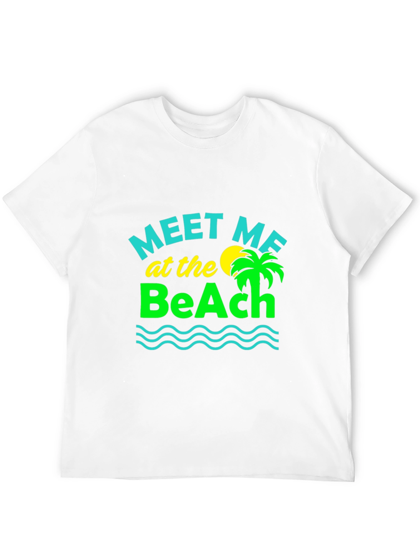 Meet Me at the Beach Graphic Tee - Black