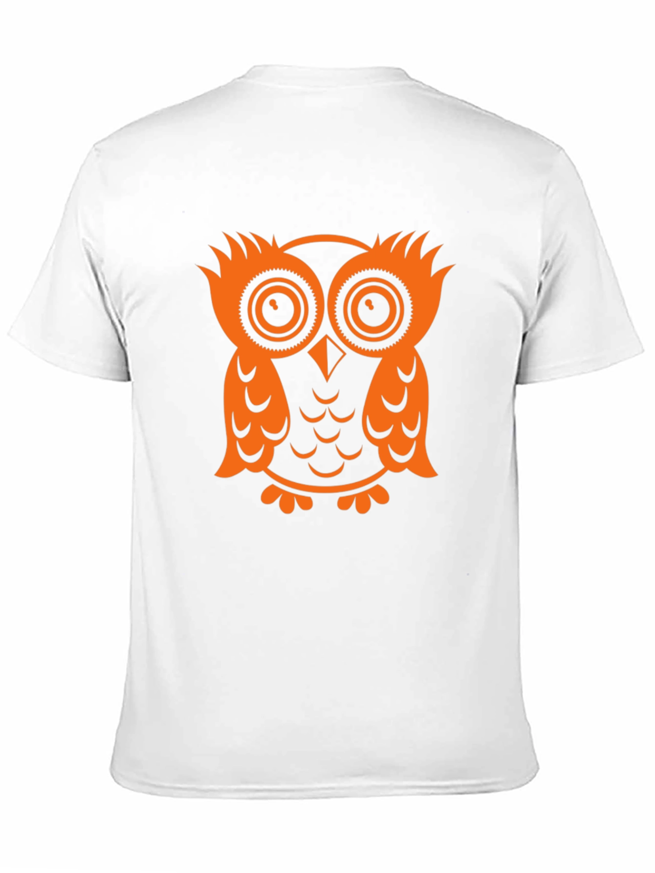 Owl Graphic Tee - Black Cotton T-Shirt