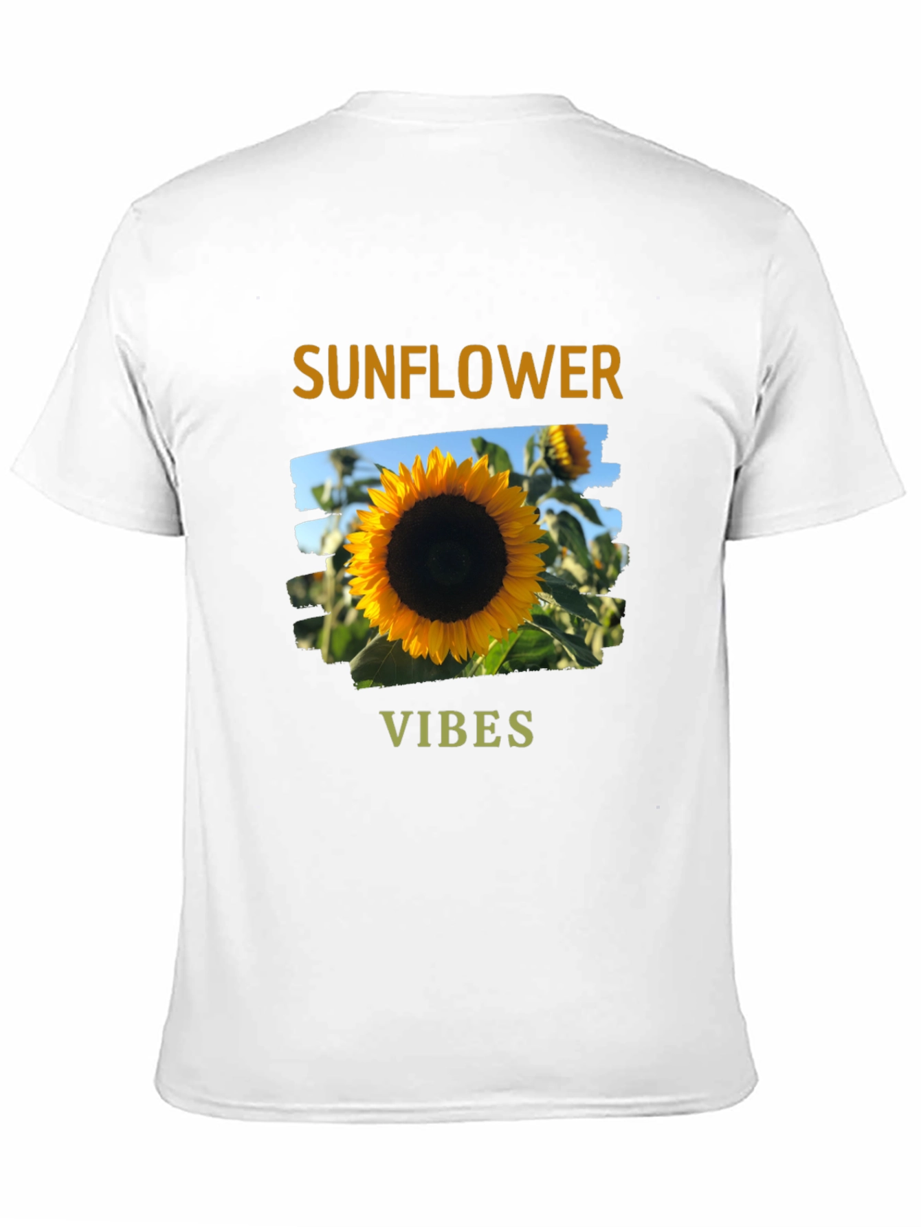 Sunflower Vibes Graphic Tee - Black Cotton Blend