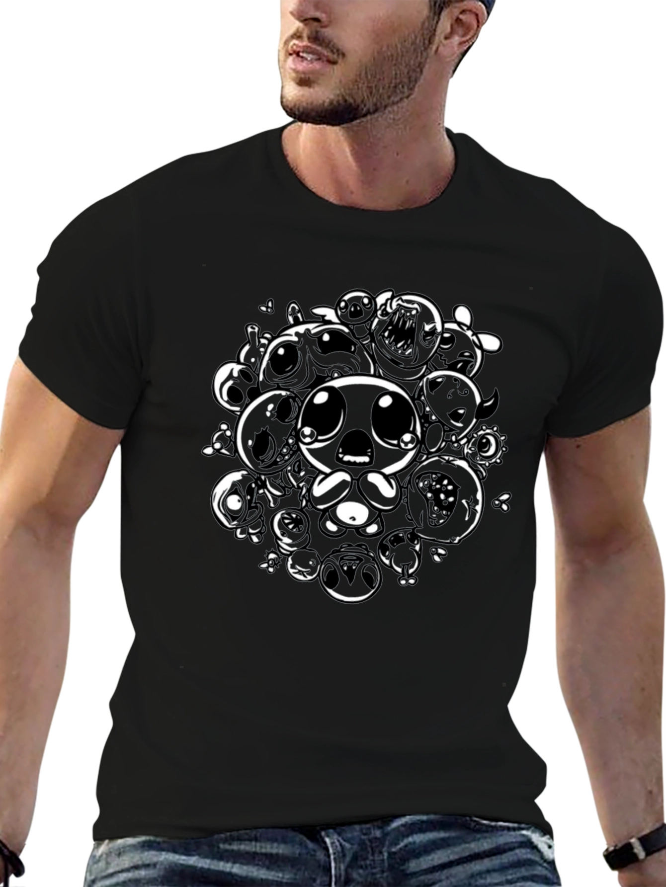 Gaming T-Shirt - Isaac Character Black Tee