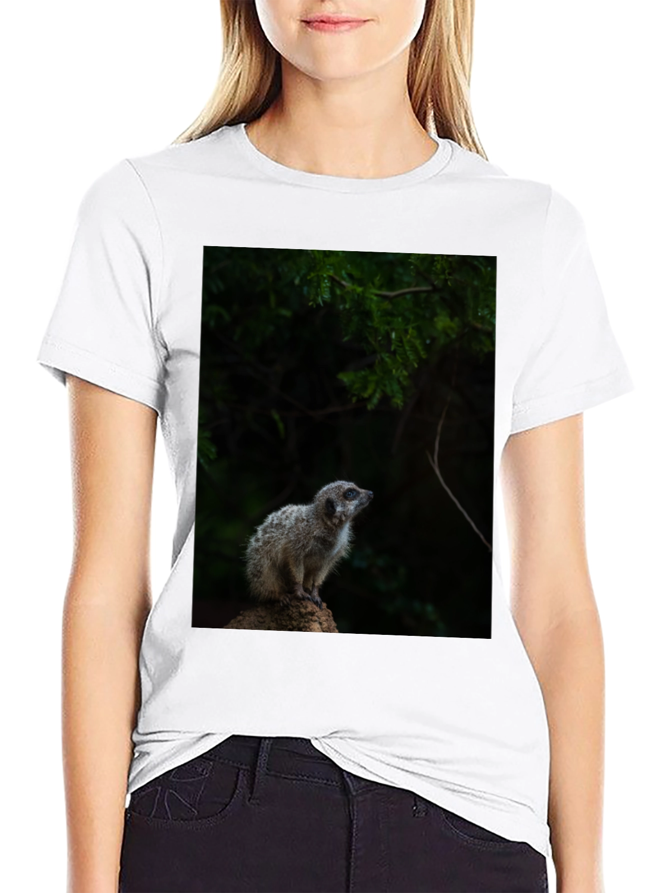 Meerkat Graphic Tee - Wildlife Animal Shirt