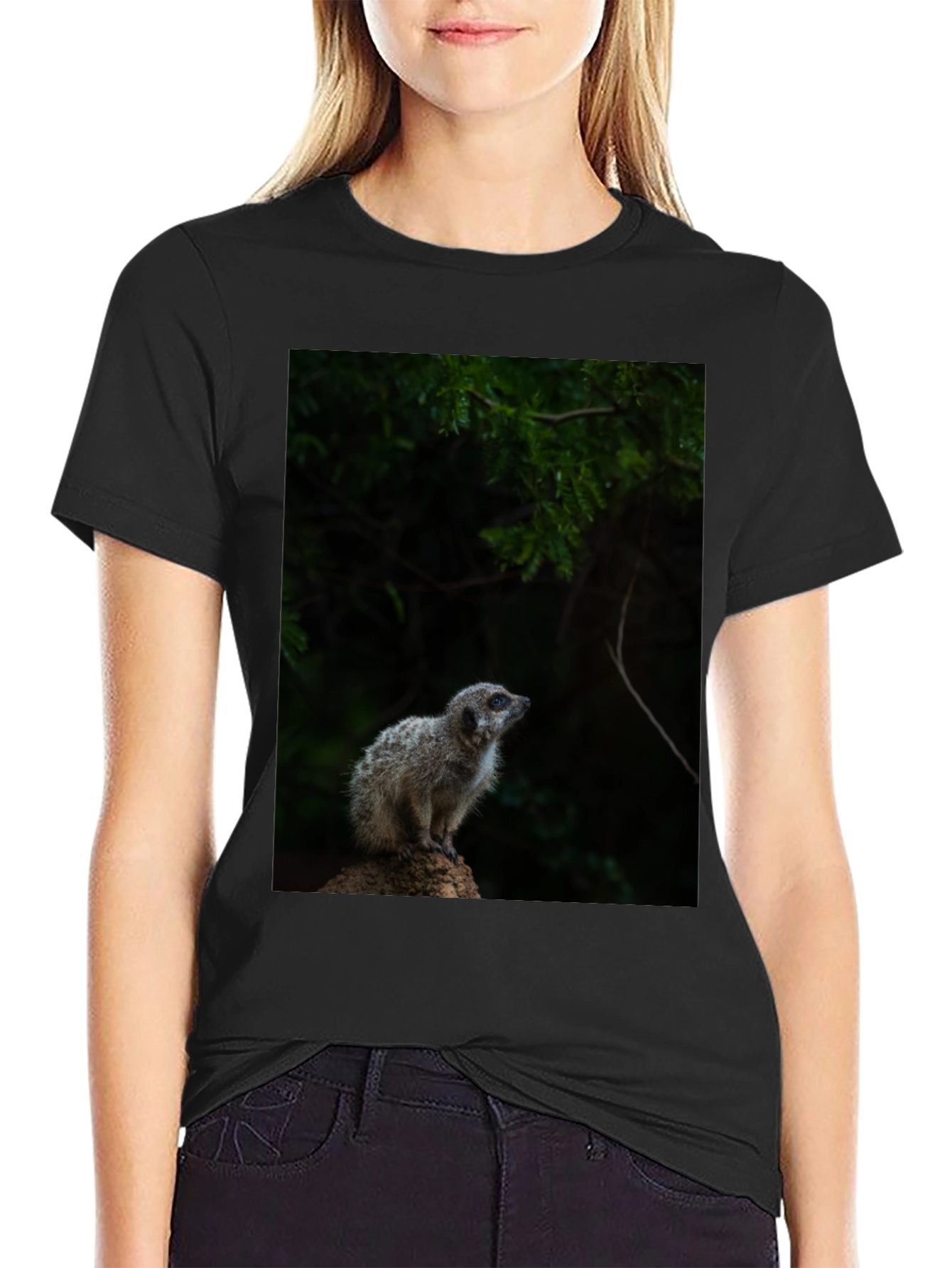 Meerkat Graphic Tee - Wildlife Animal Shirt