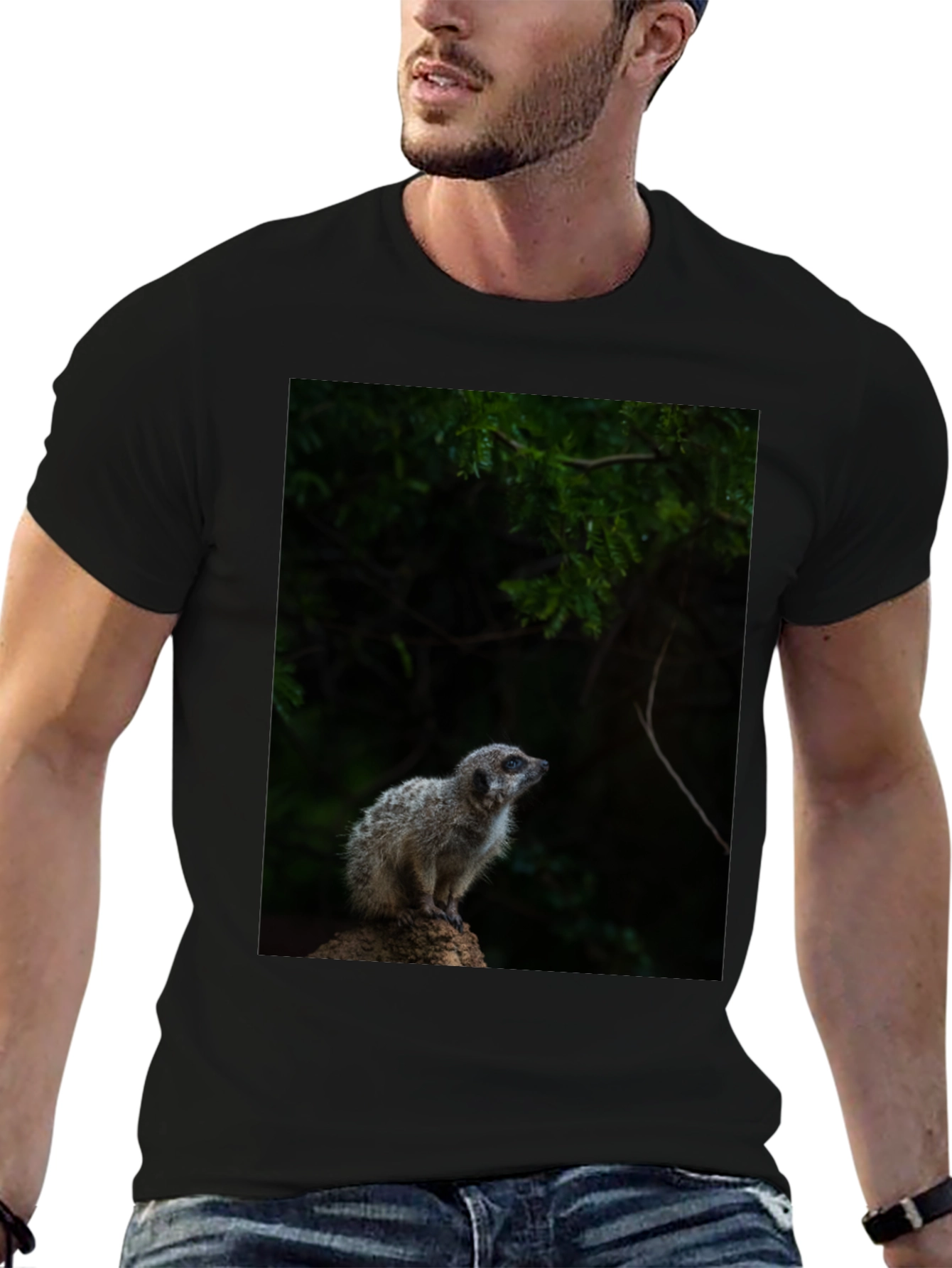 Meerkat Graphic Tee - Wildlife Animal Shirt