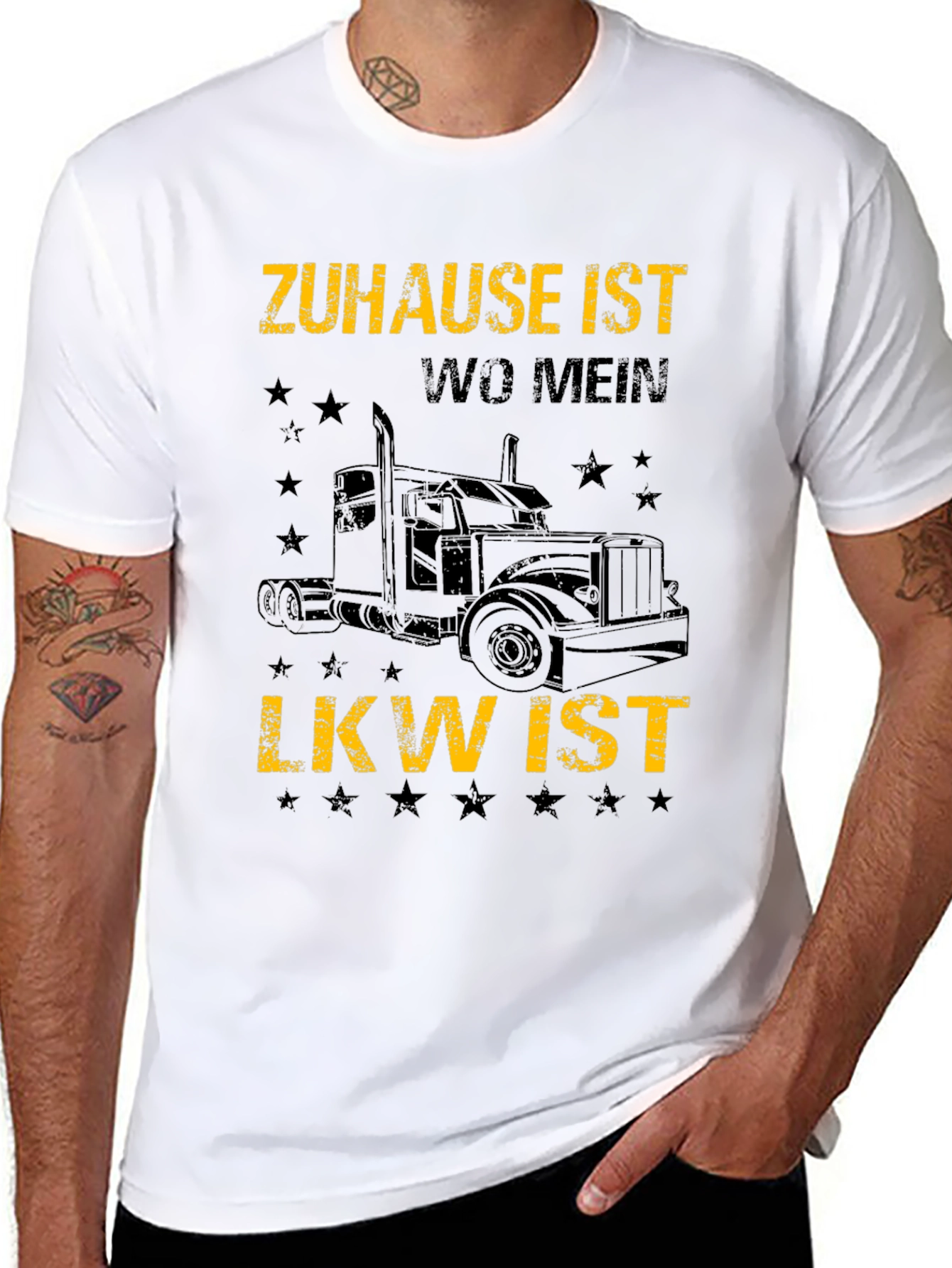 Zuhause Ist Wo Mein LKW Ist Trucker T-Shirt