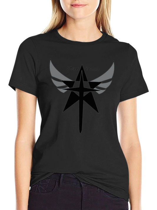 Star Cross Graphic Black T-Shirt