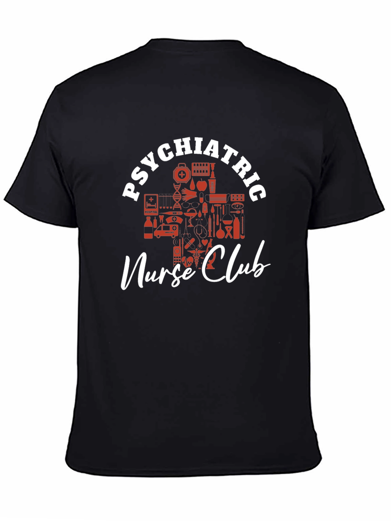 Psychiatric Nurse Club Graphic T-Shirt