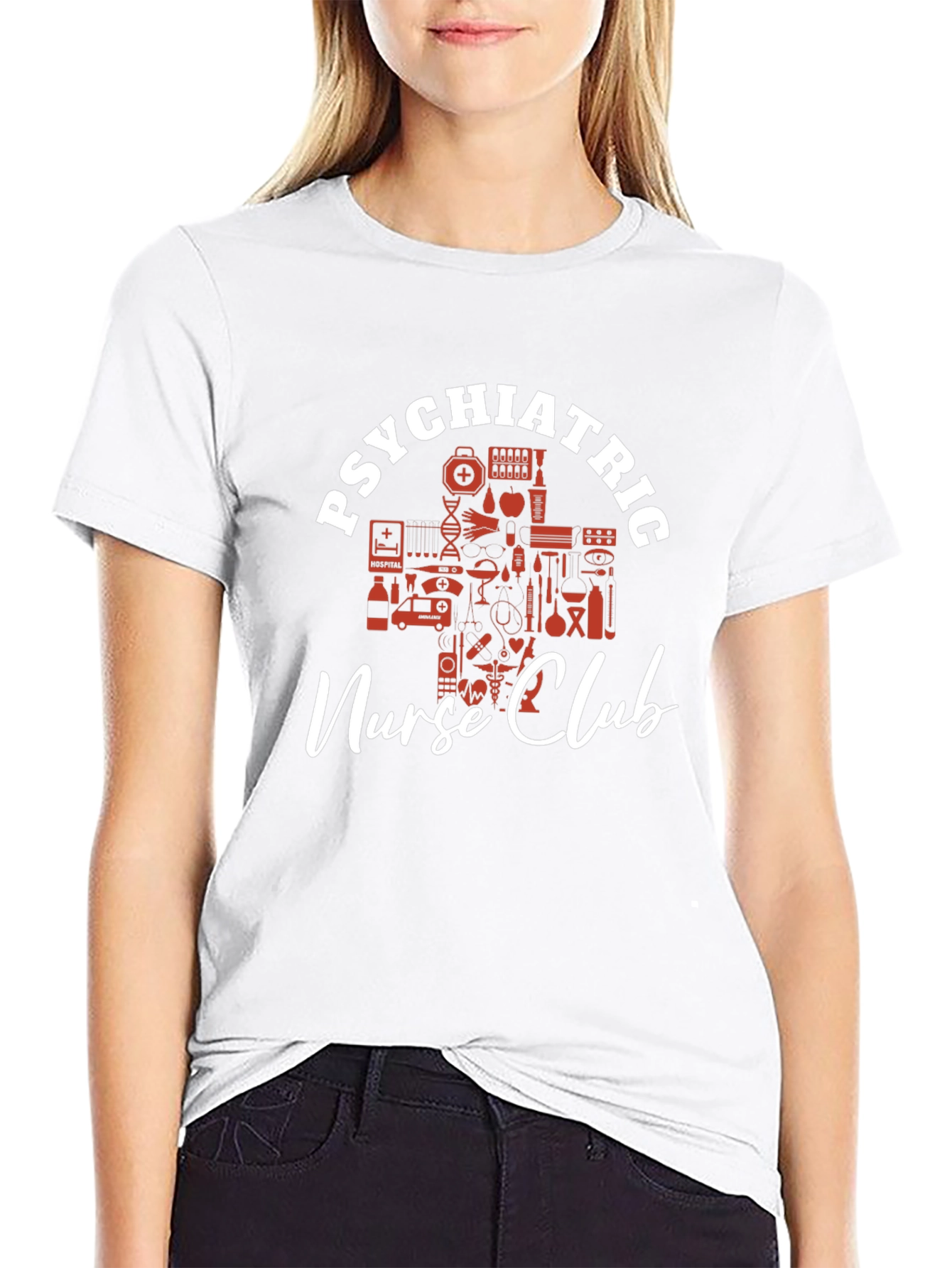 Psychiatric Nurse Club Graphic T-Shirt
