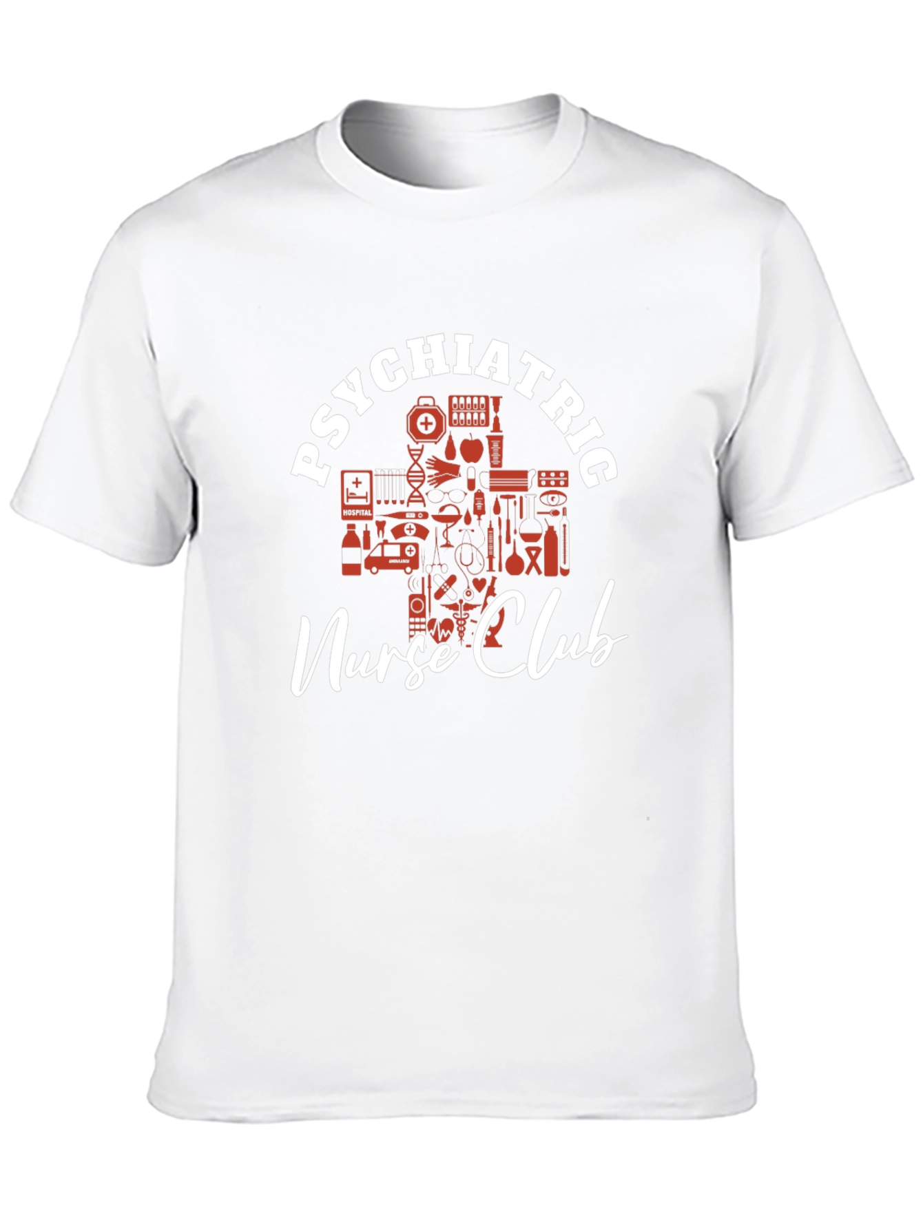 Psychiatric Nurse Club Graphic T-Shirt