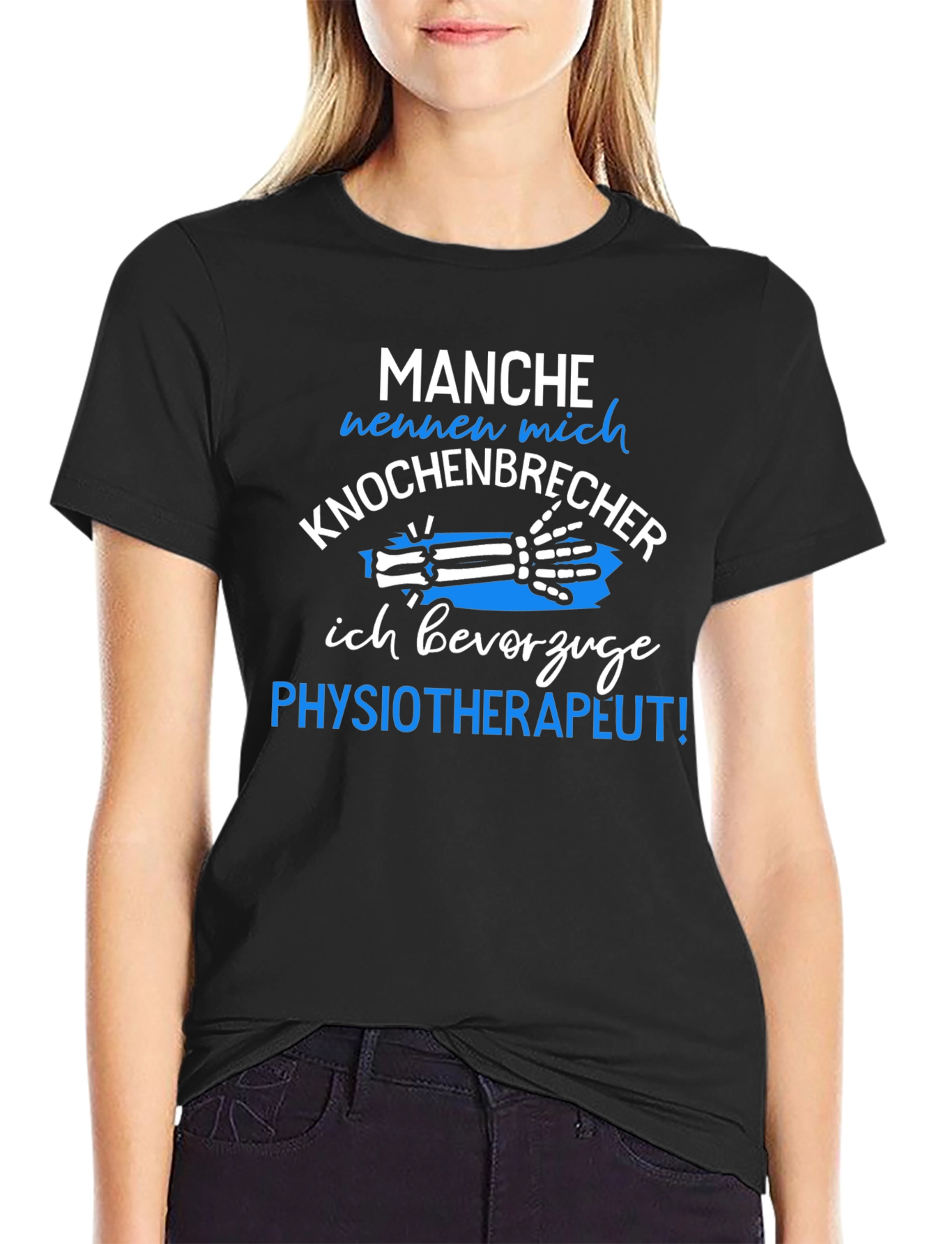 Funny Physical Therapist T-Shirt - Knochenbrecher Design