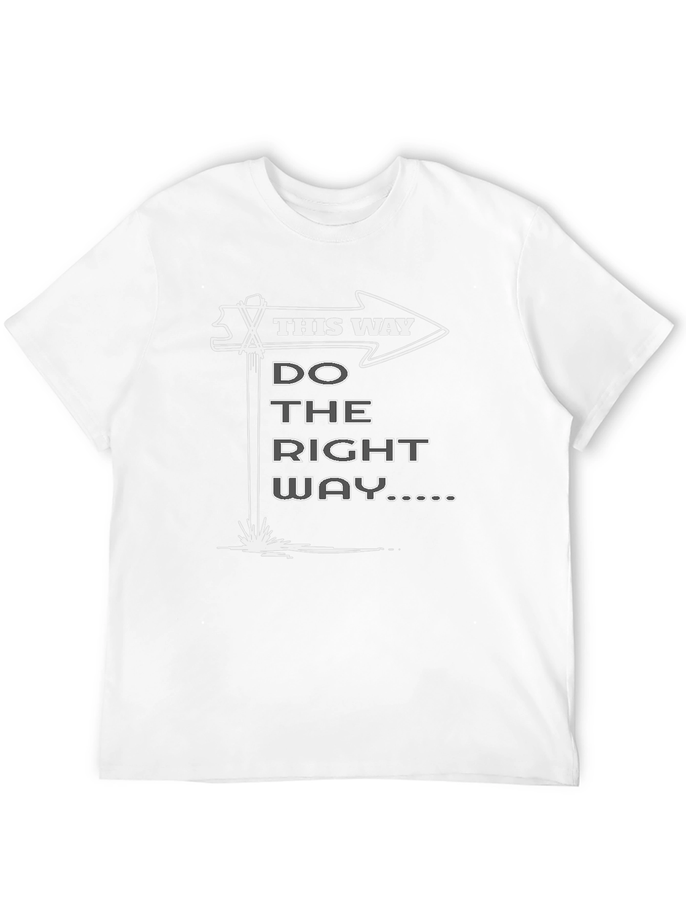 Do The Right Way T-Shirt - Black Cotton