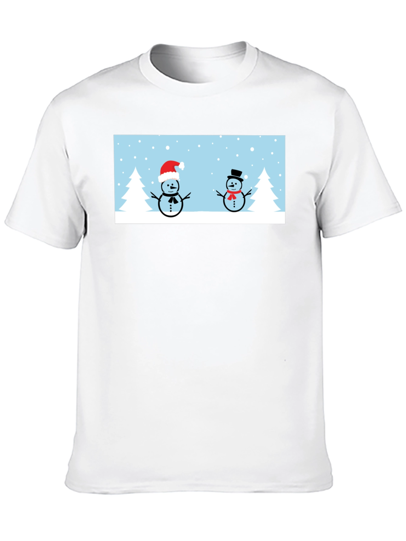 Snowmen Graphic Tee - Winter Holiday T-Shirt