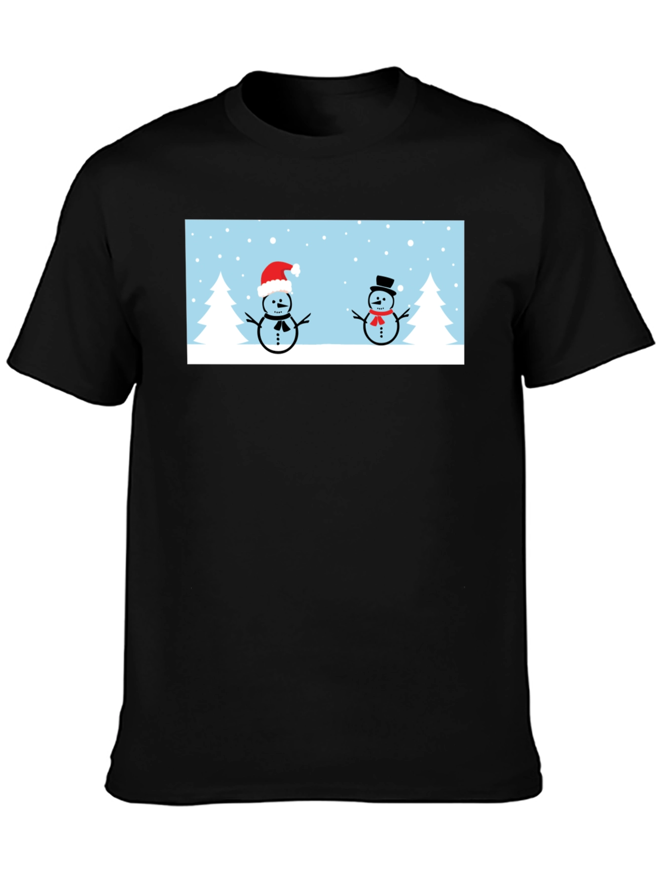 Snowmen Graphic Tee - Winter Holiday T-Shirt