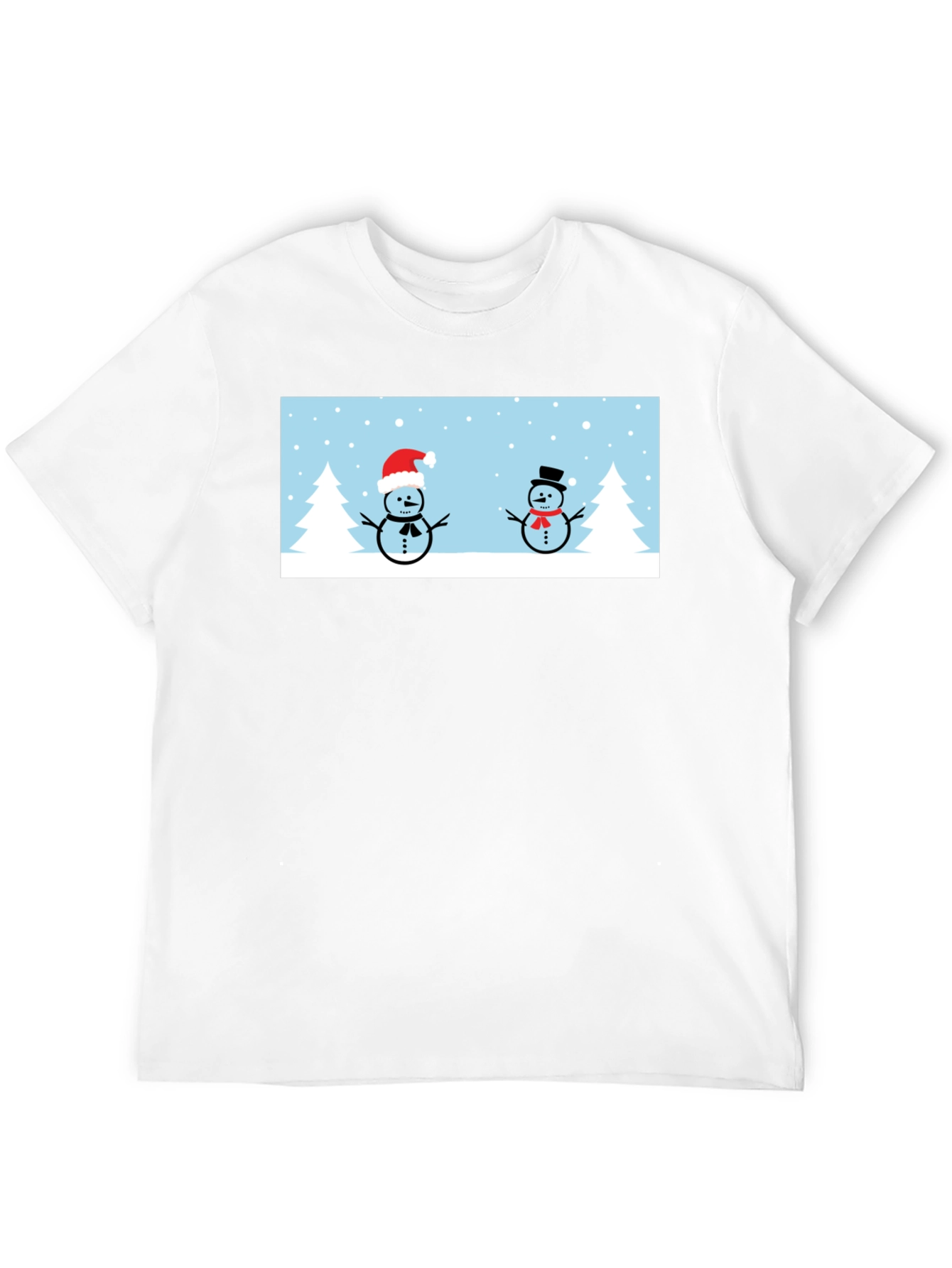 Snowmen Graphic Tee - Winter Holiday T-Shirt