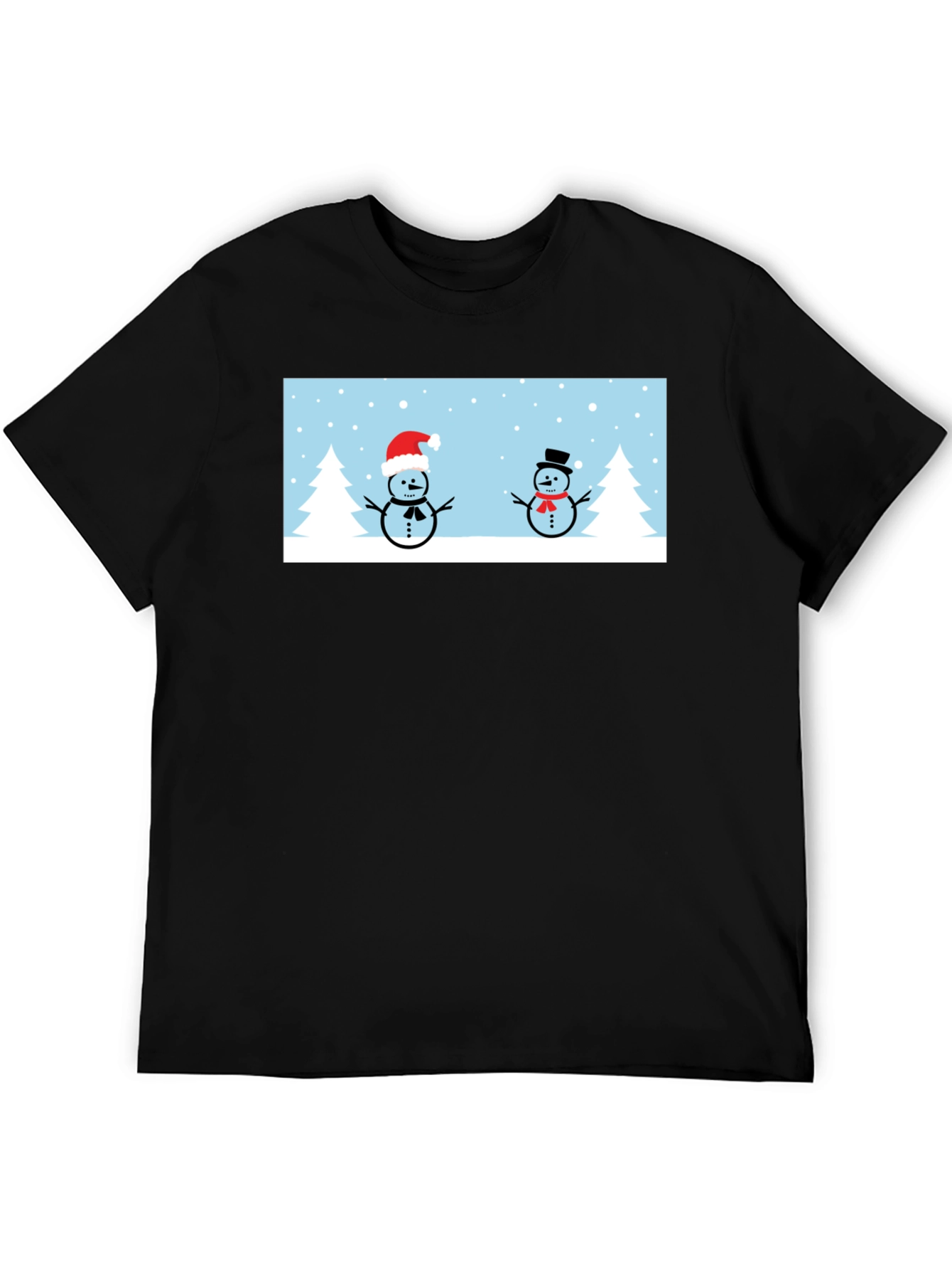 Snowmen Graphic Tee - Winter Holiday T-Shirt