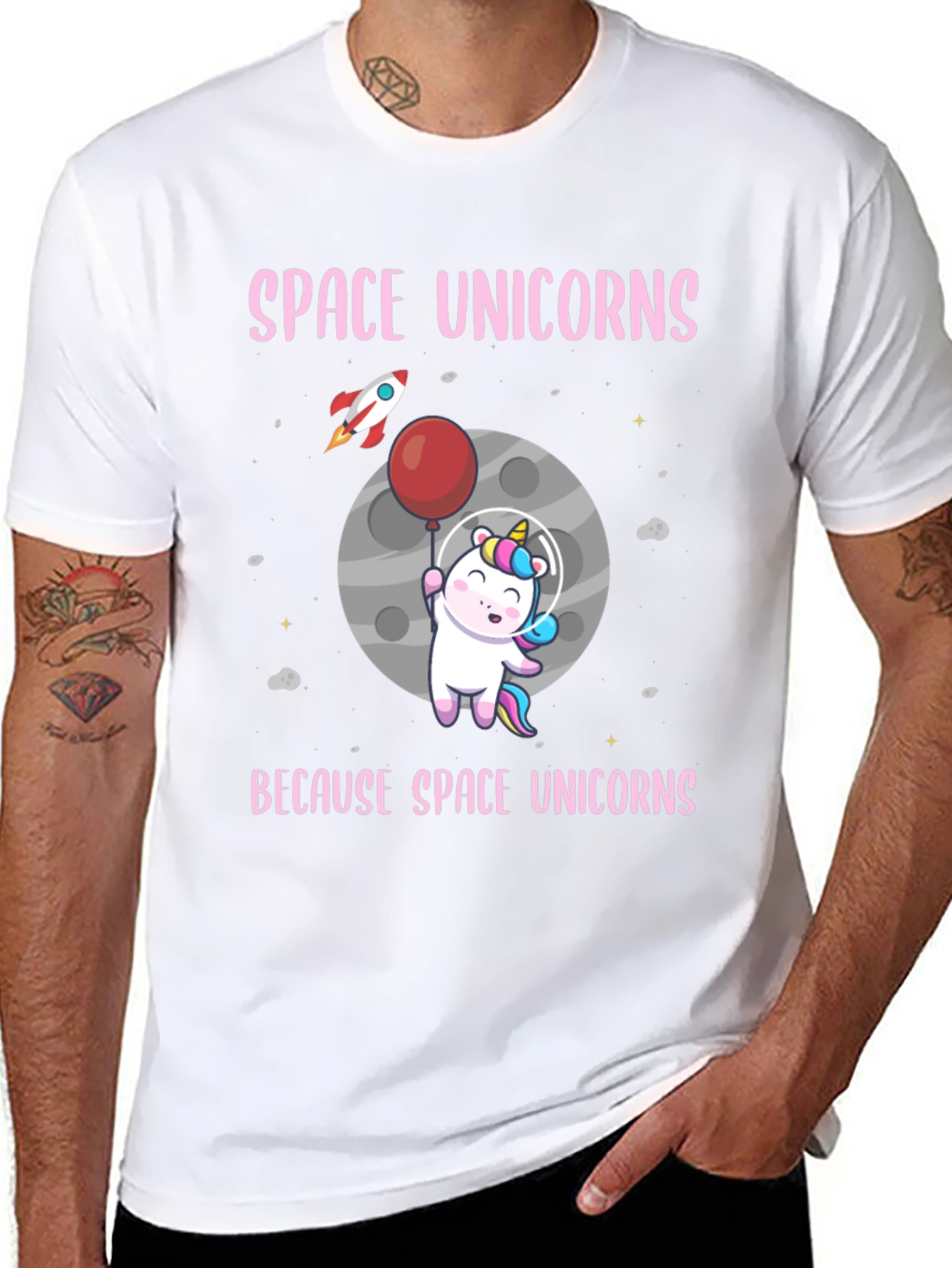 Space Unicorns Graphic T-Shirt