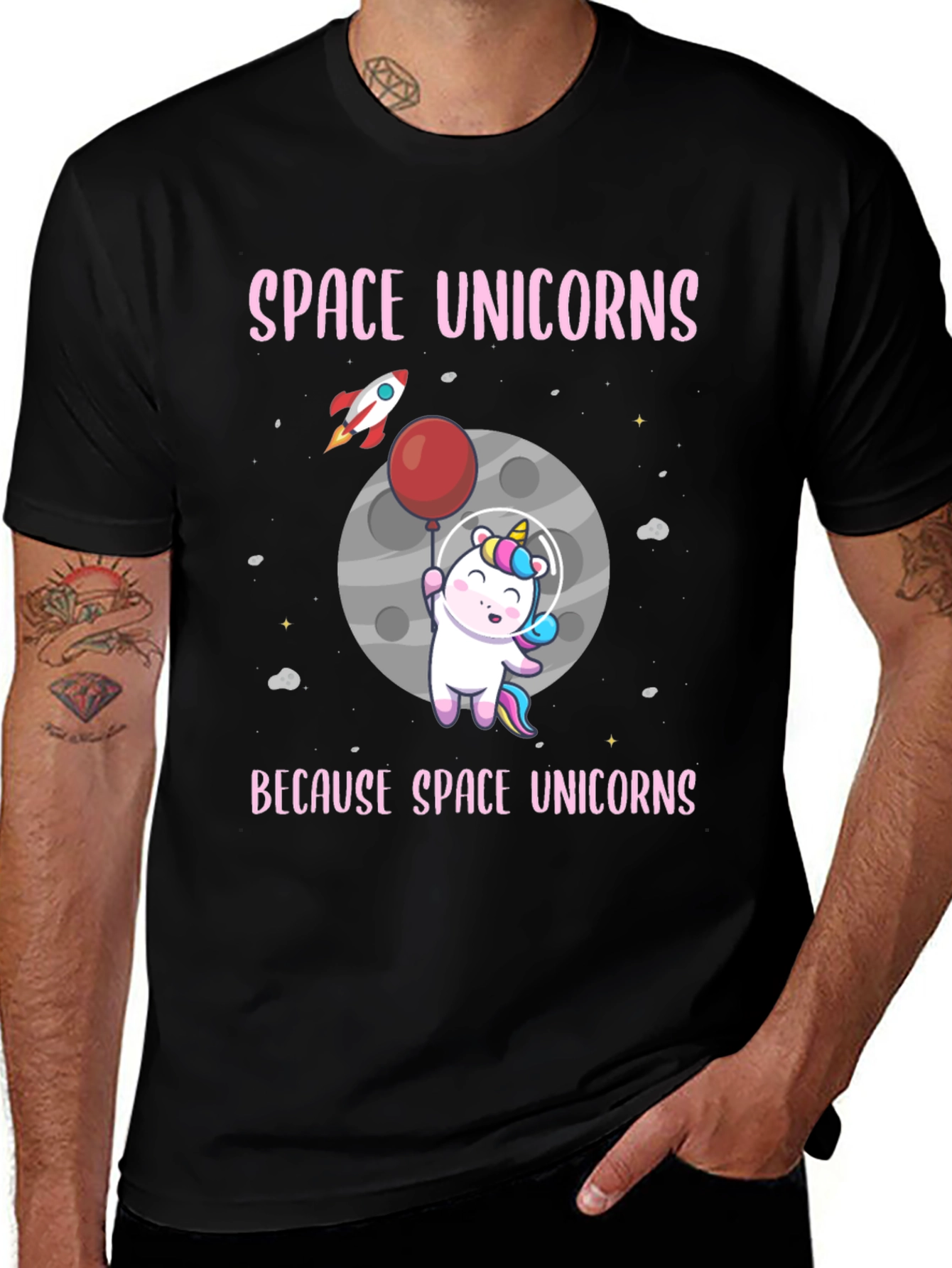 Space Unicorns Graphic T-Shirt