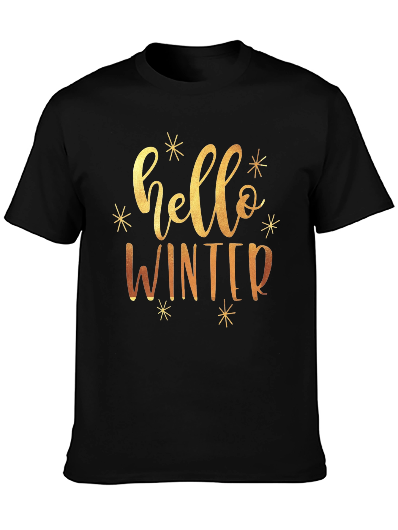 Hello Winter Graphic Tee - Stylish Holiday Shirt