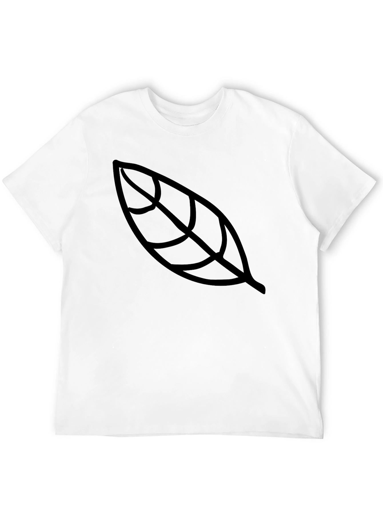 Leaf Graphic Black T-Shirt - Unisex