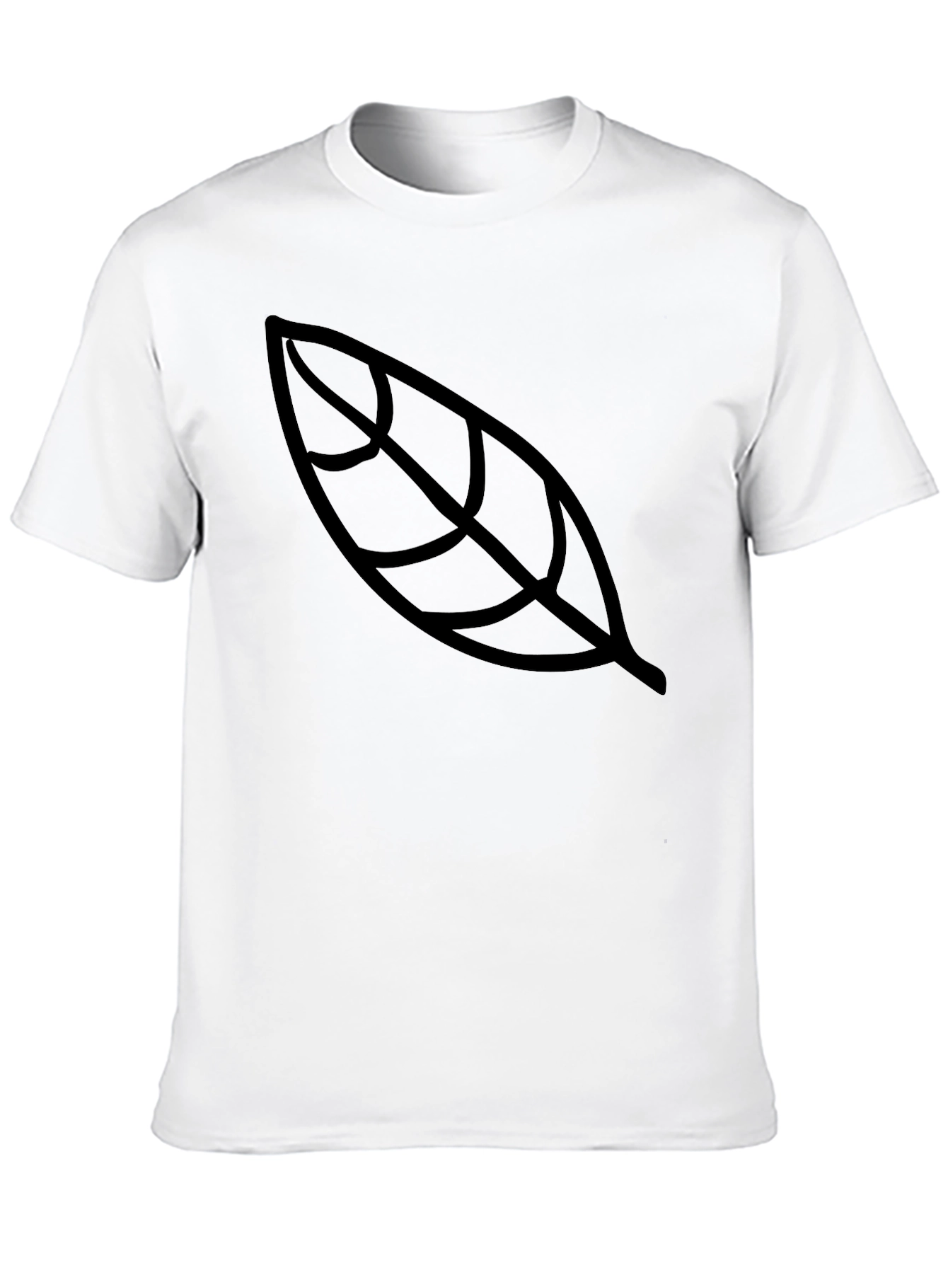 Leaf Graphic Black T-Shirt - Unisex