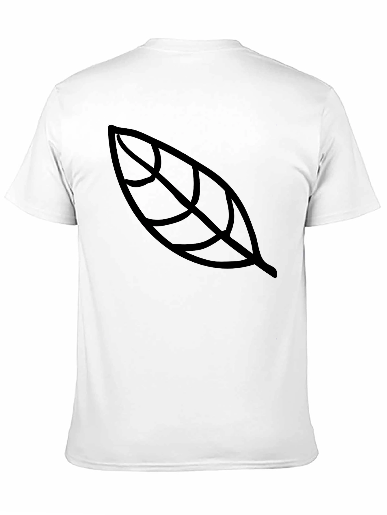 Leaf Graphic Black T-Shirt - Unisex