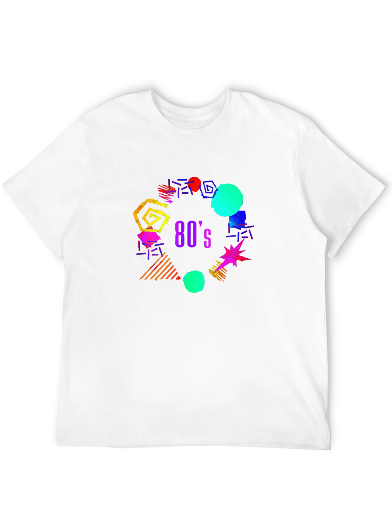 80s Retro Graphic T-Shirt - Black
