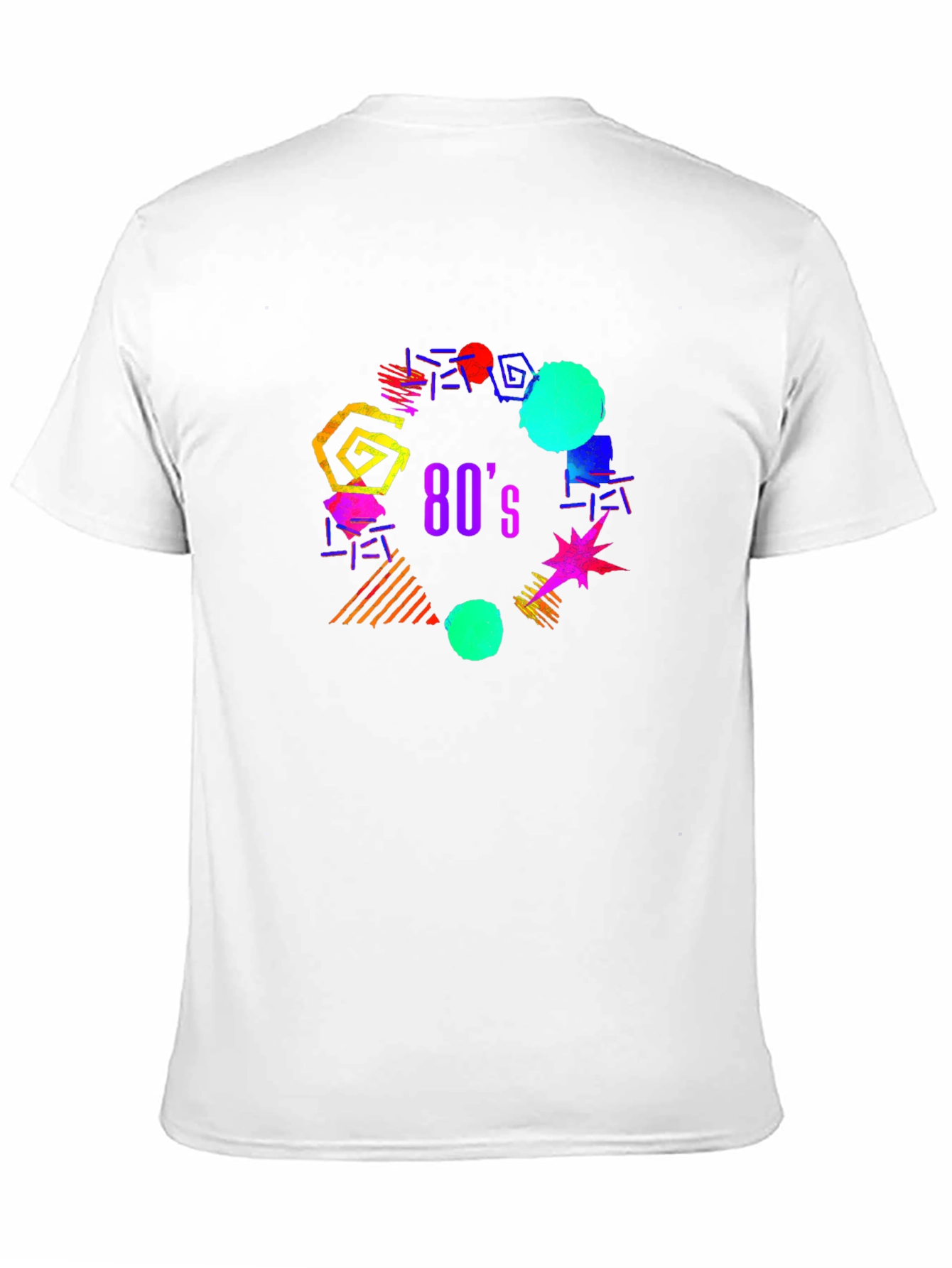 80s Retro Graphic T-Shirt - Black