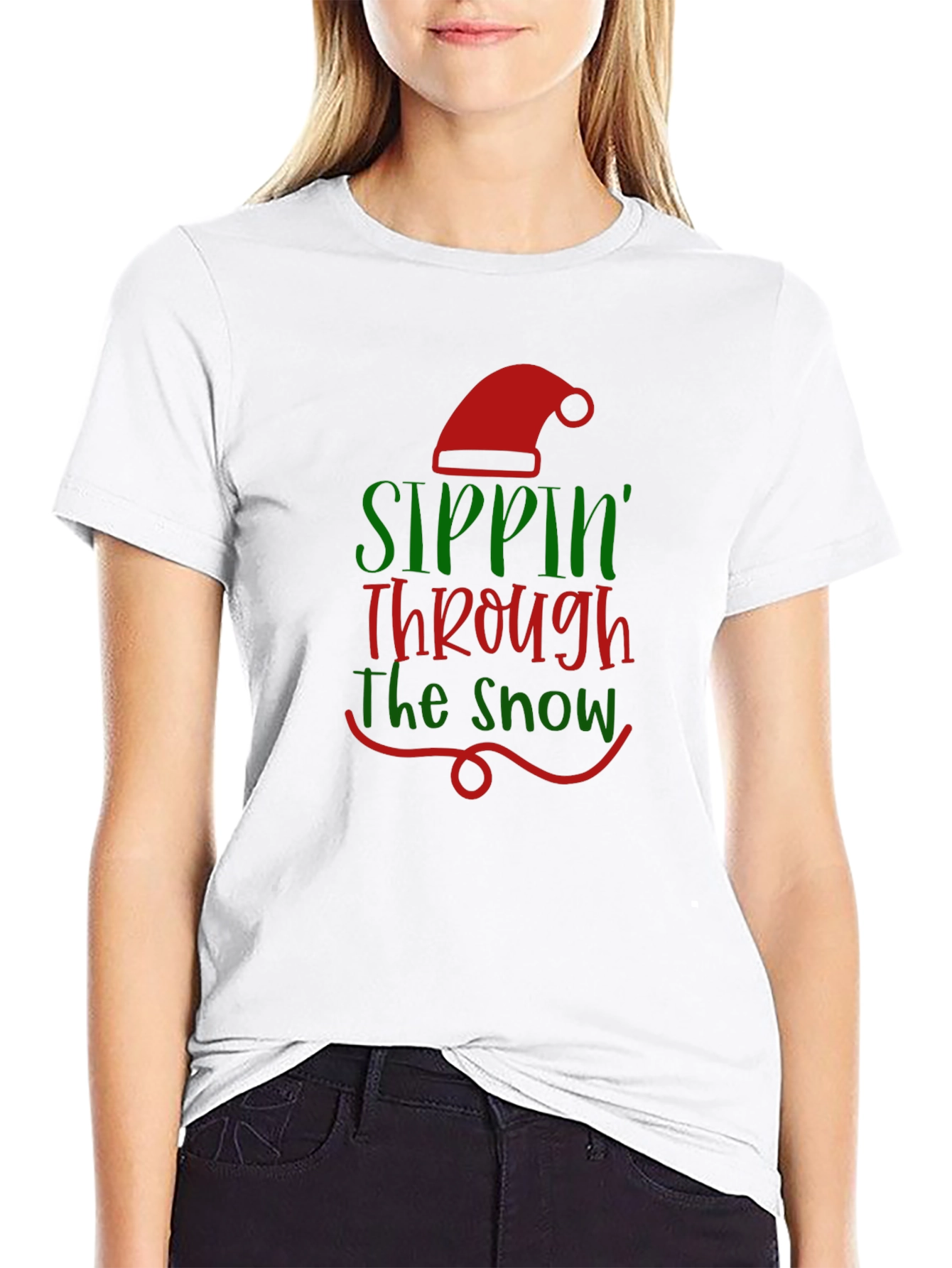 Sippin Through the Snow Graphic Tee