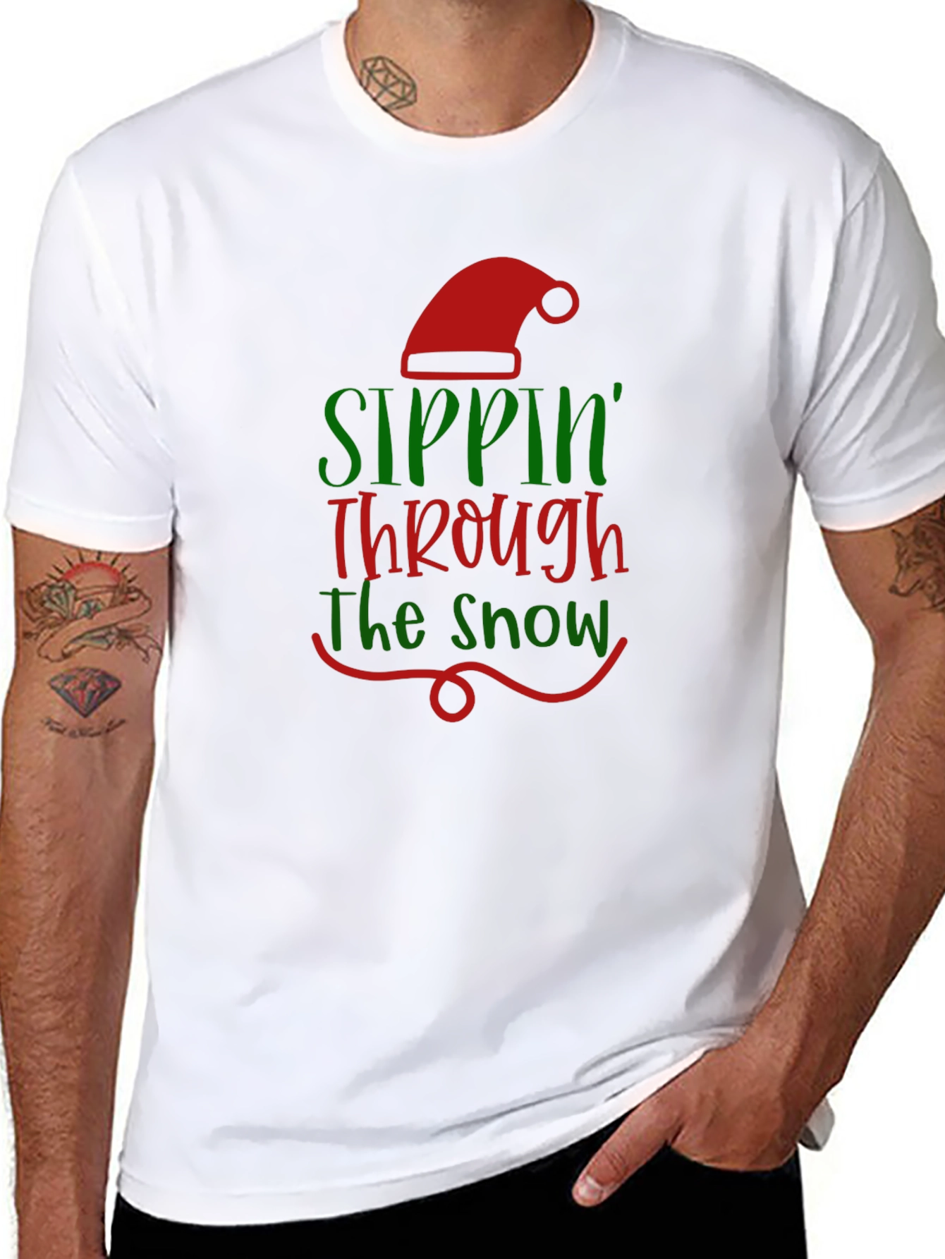 Sippin Through the Snow Graphic Tee