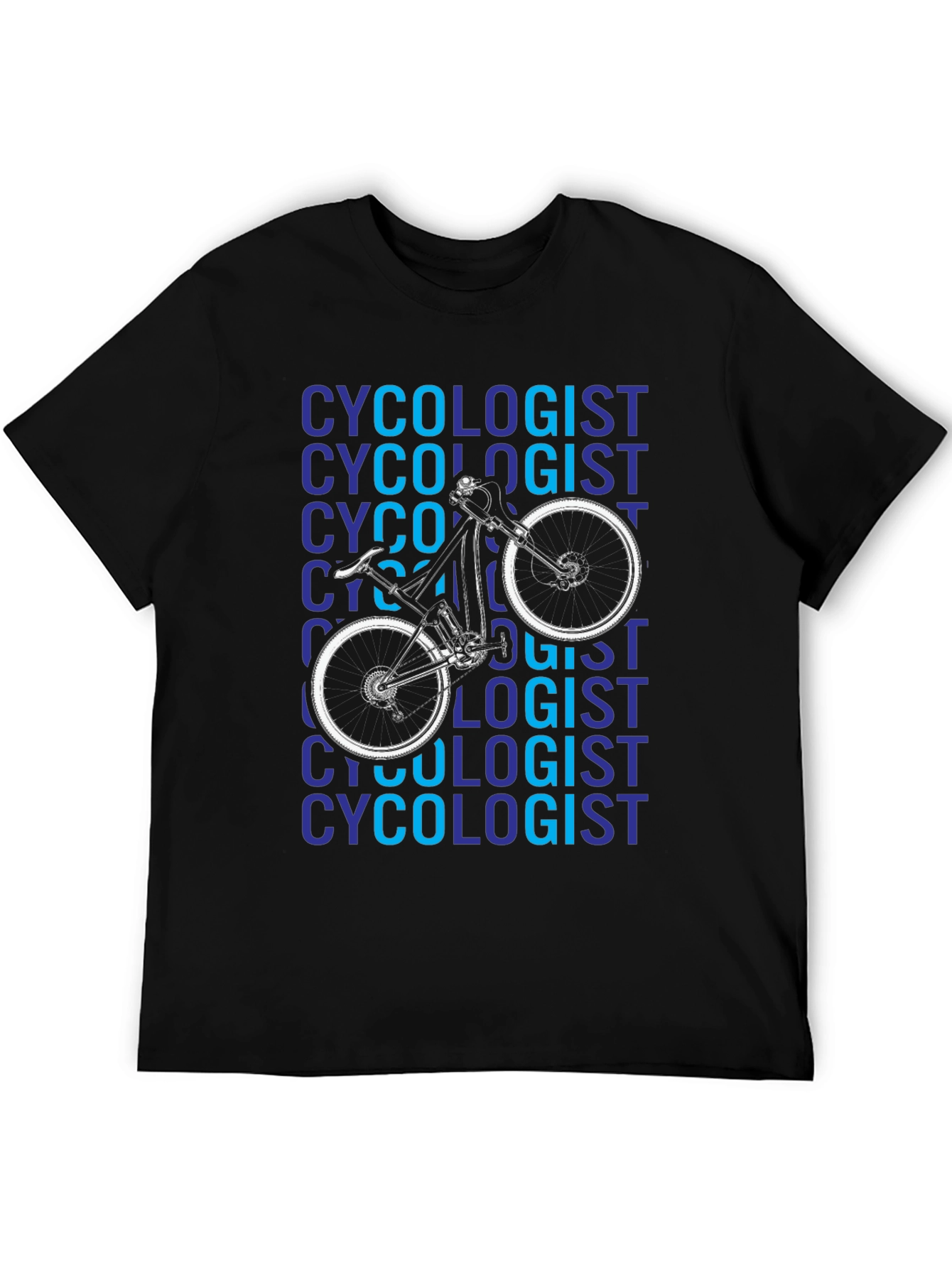 Cycologist Black Graphic T-Shirt
