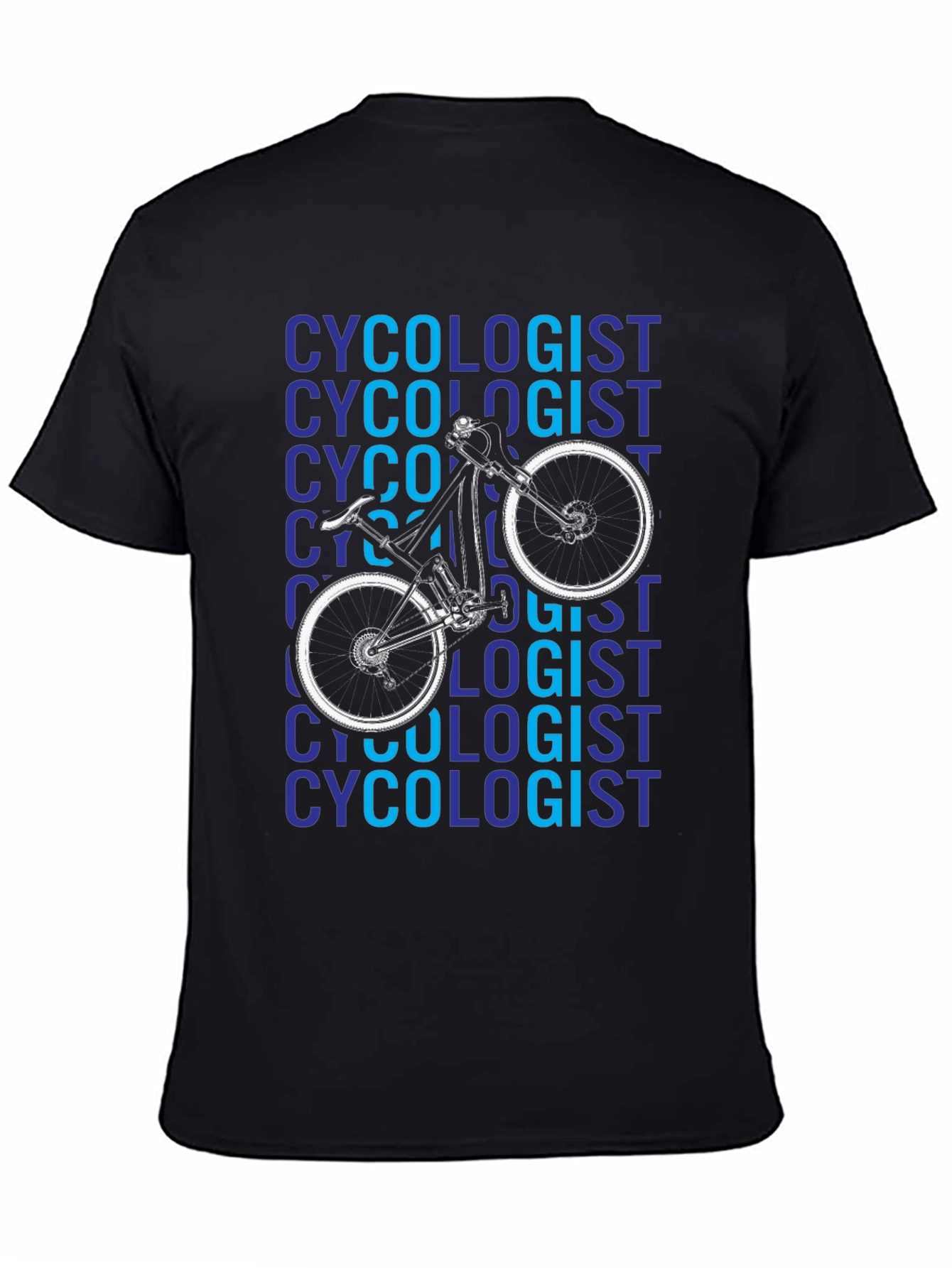 Cycologist Black Graphic T-Shirt