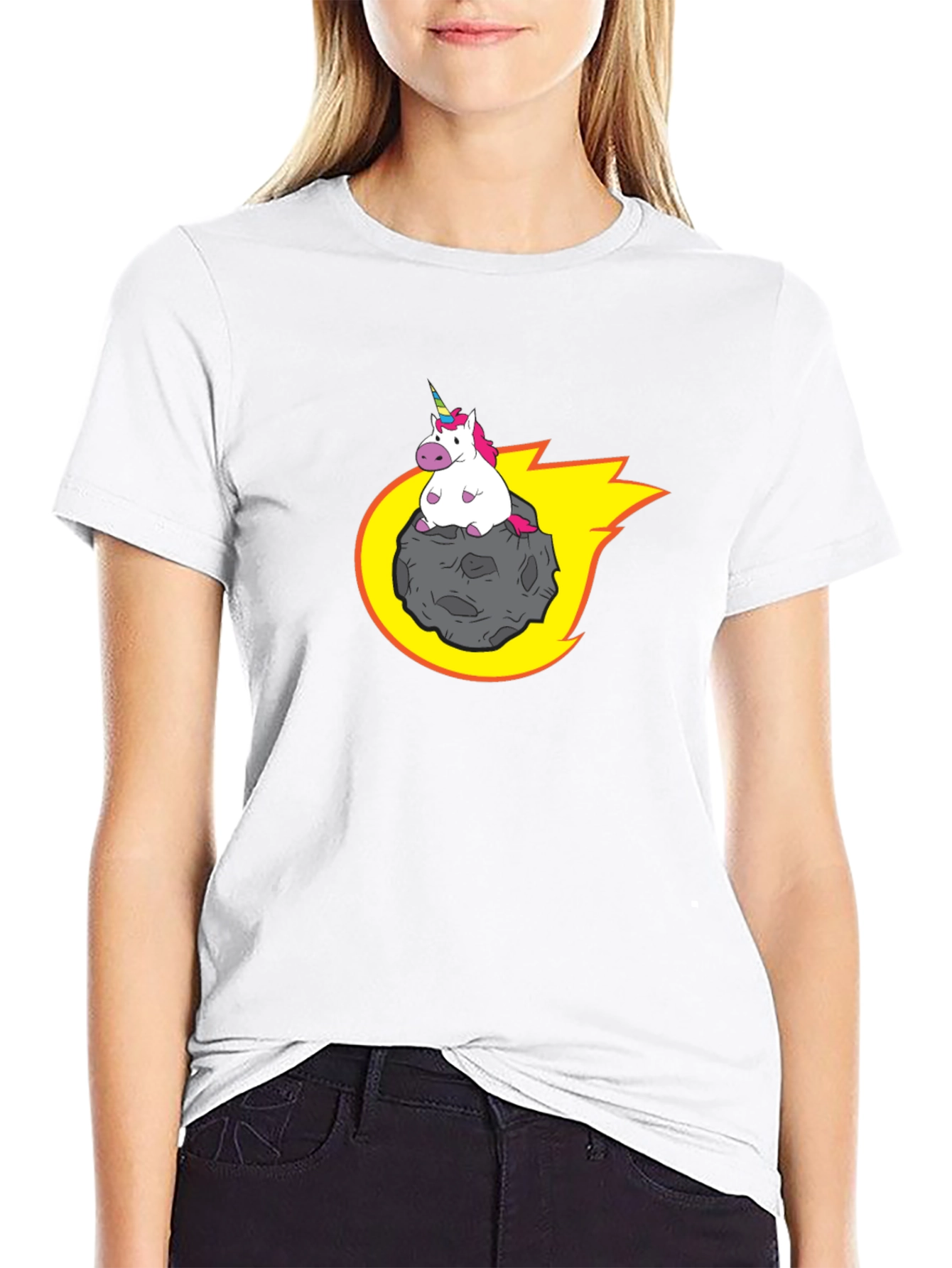 Unicorn Riding Meteor T-Shirt