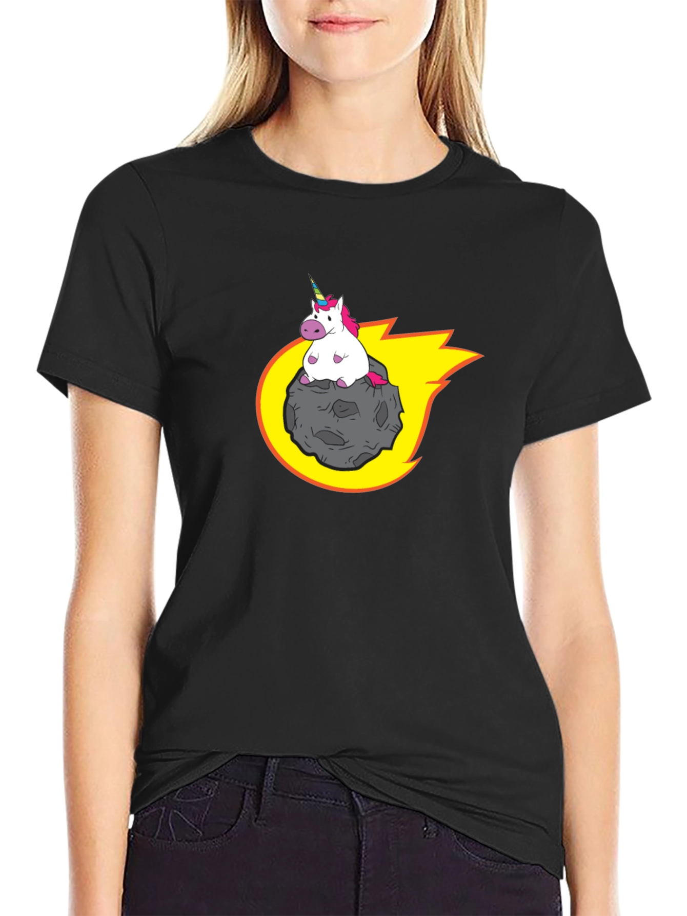 Unicorn Riding Meteor T-Shirt