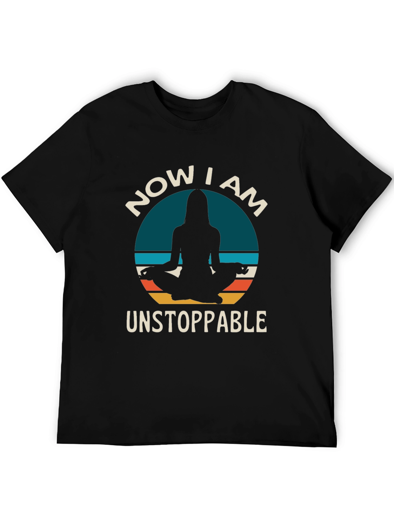 Unstoppable Yoga T-Shirt - Meditating Silhouette Design