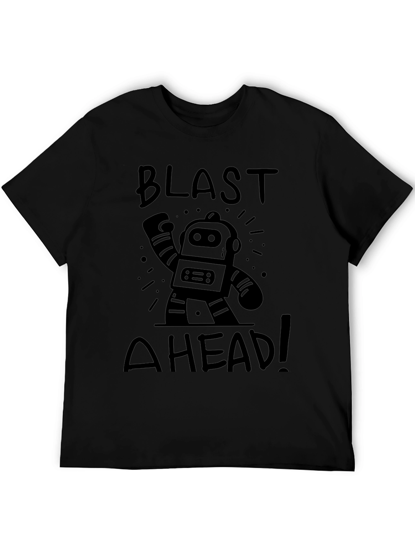 Blast Ahead Robot Graphic T-Shirt
