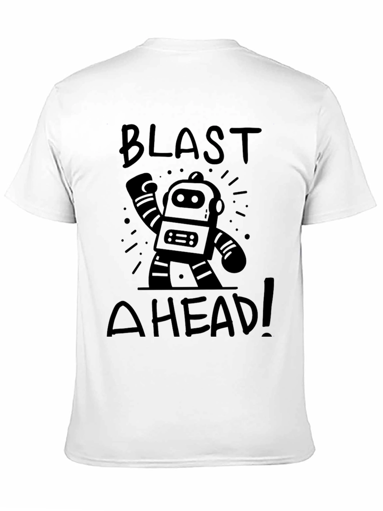 Blast Ahead Robot Graphic T-Shirt