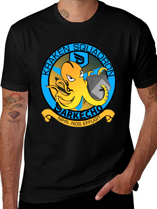 Kraken Squadron Graphic T-Shirt - Dark Echo Design