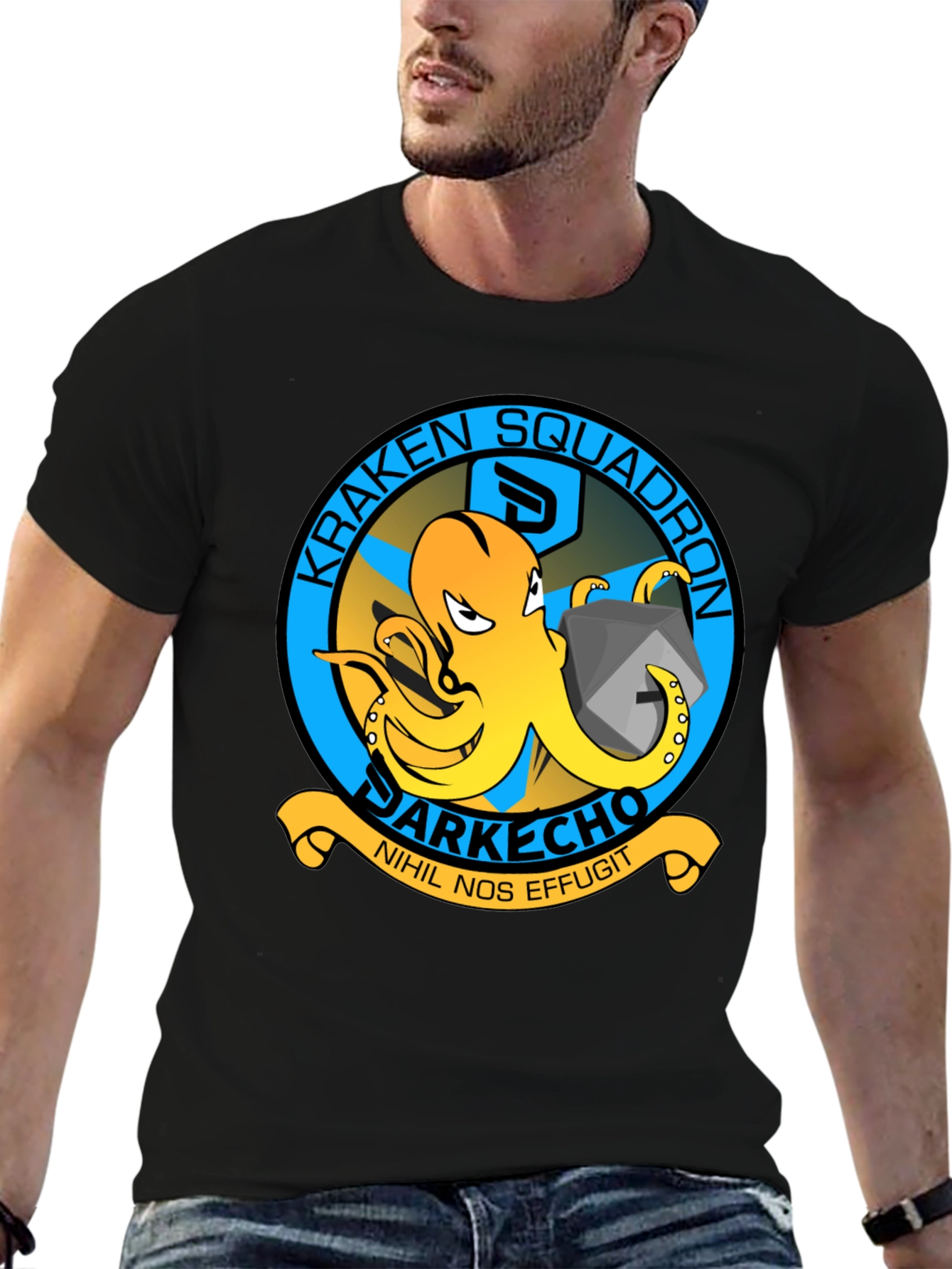 Kraken Squadron Graphic T-Shirt - Dark Echo Design