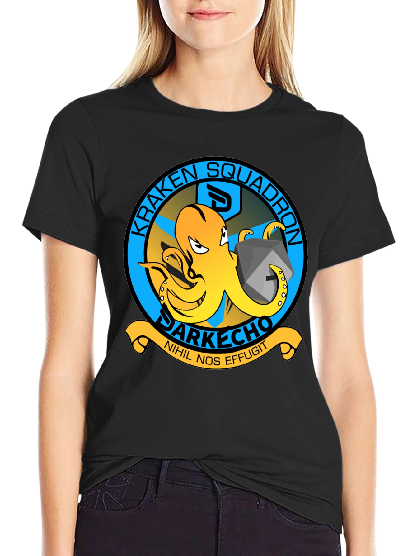 Kraken Squadron Graphic T-Shirt - Dark Echo Design